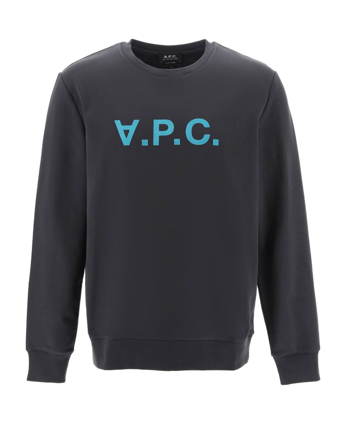 A.P.C. Flock V.p.c. Logo Sweatshirt - ANTHRACITE (Grey)
