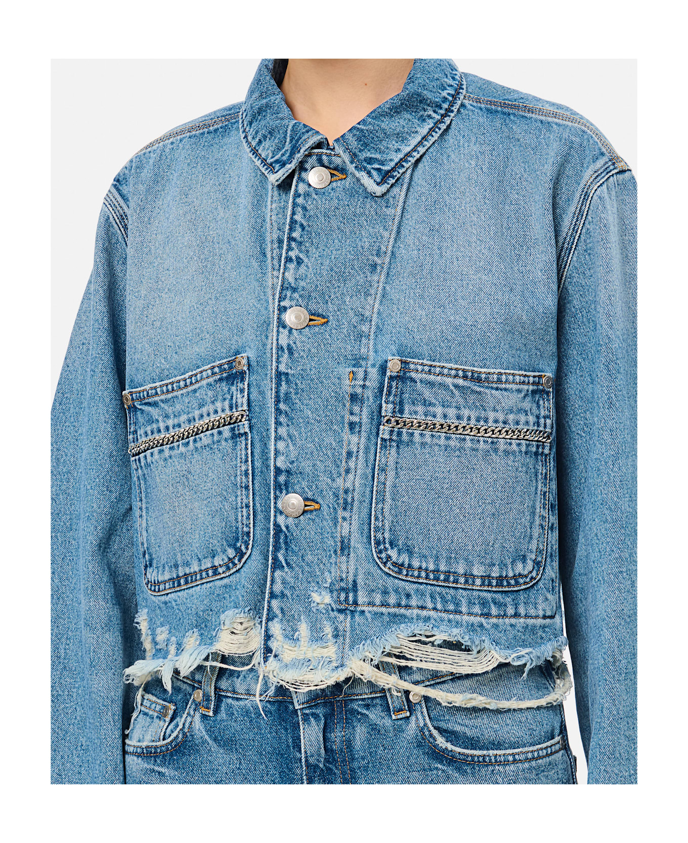 Stella McCartney Denim Jacket - Clear Blue