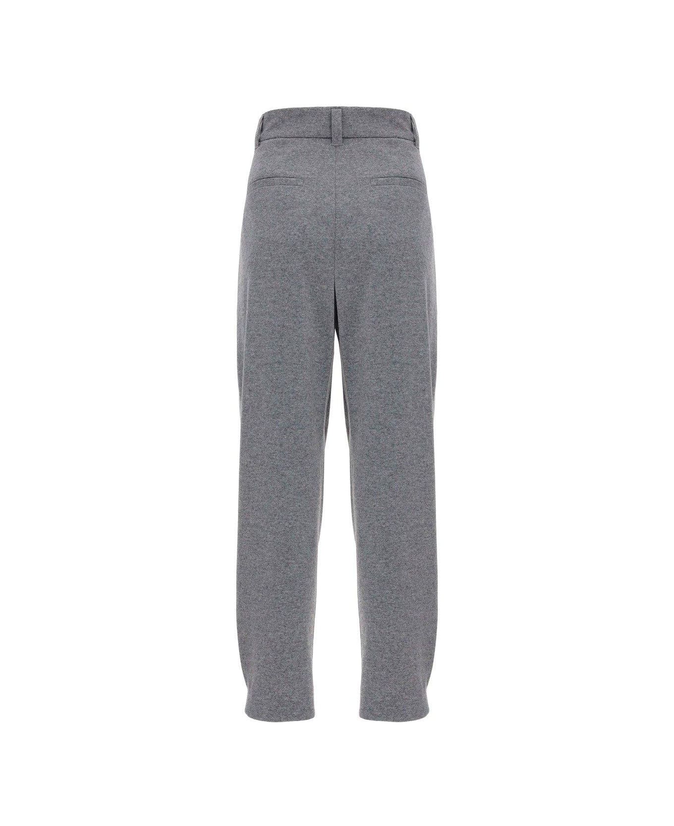 Brunello Cucinelli Tapered Pants - Grey ボトムス