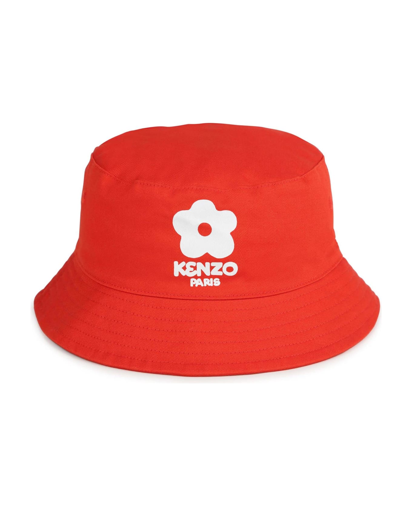 Kenzo Kids Cappello Con Applicazione - Red