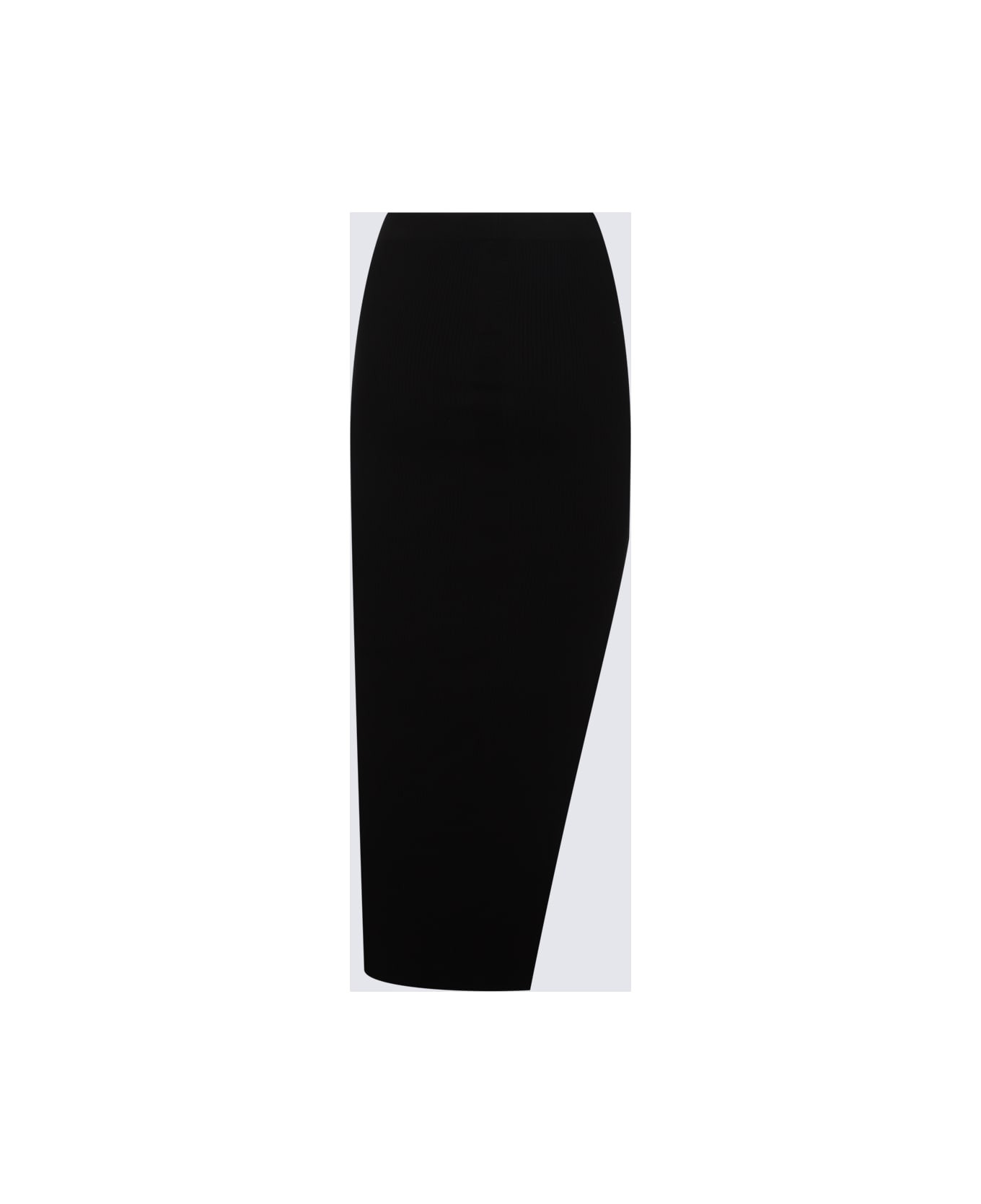 Rick Owens Black Viscose Skirt - Black