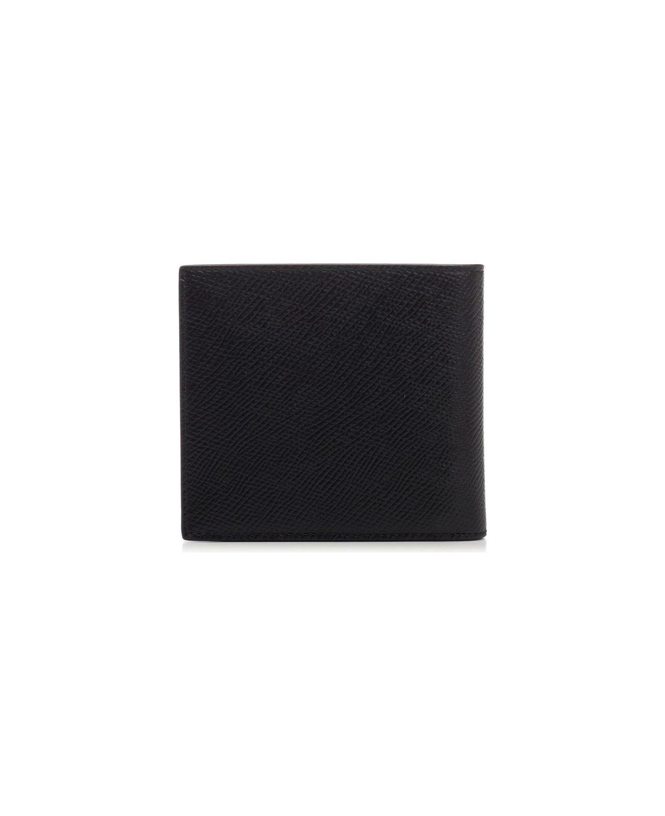 Celine Logo Print Bi-fold Wallet - Black