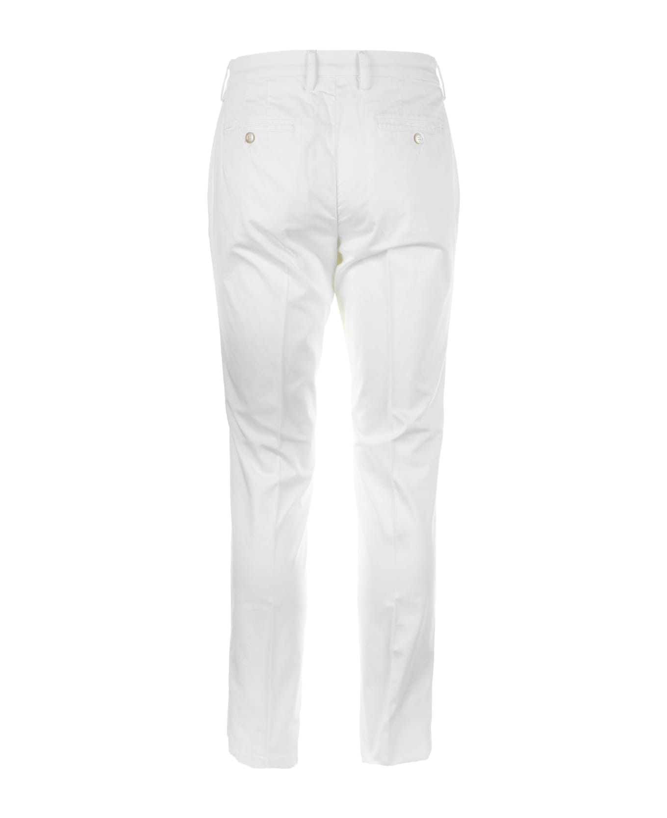 Cruna Brera White Trousers - BURRO