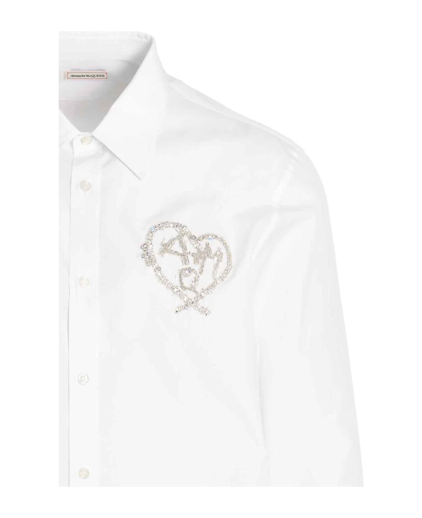 Alexander McQueen Logo Embroidery Shirt - White