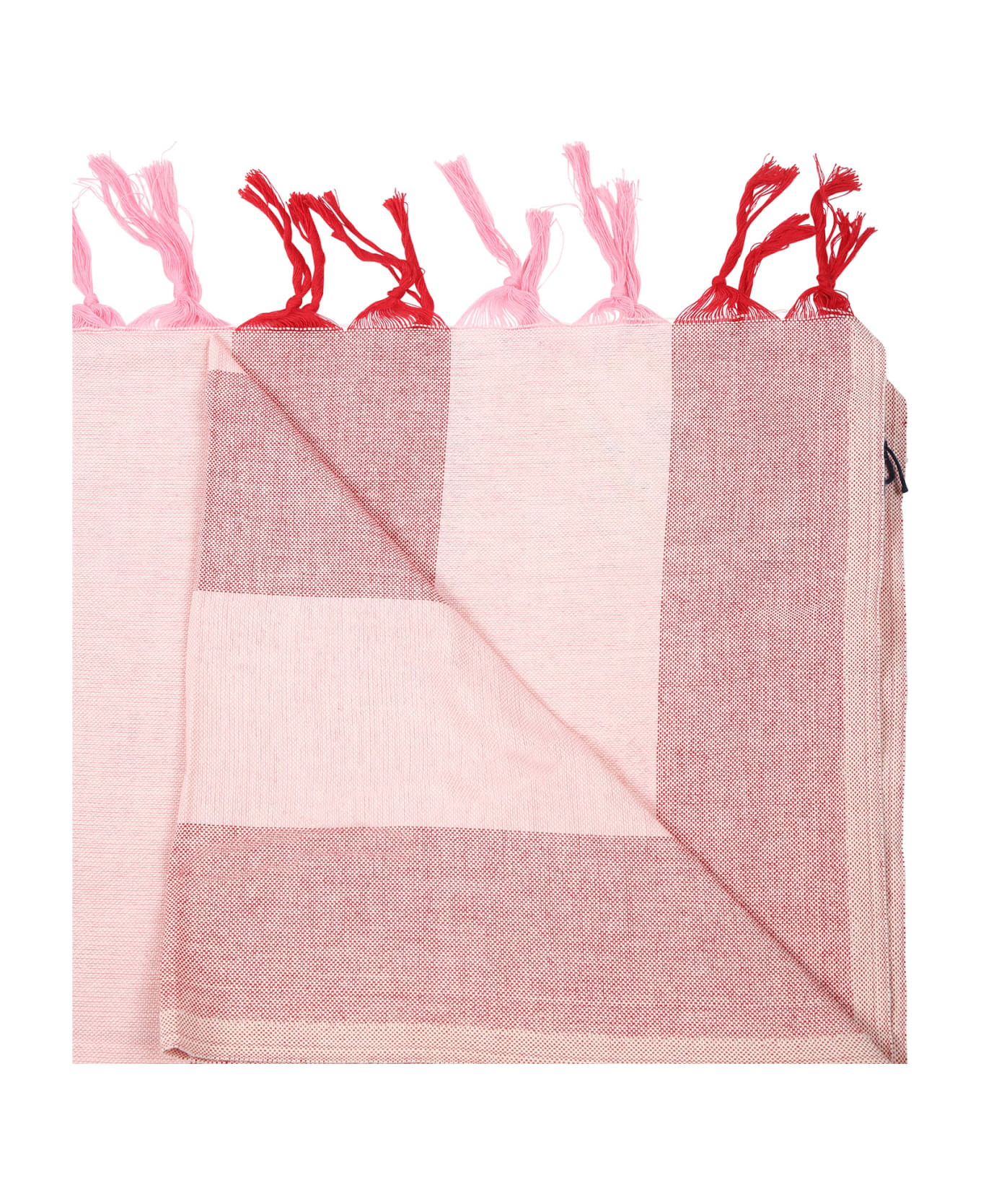 MC2 Saint Barth Pink Beach Towel For Girl With Logo - Multicolor