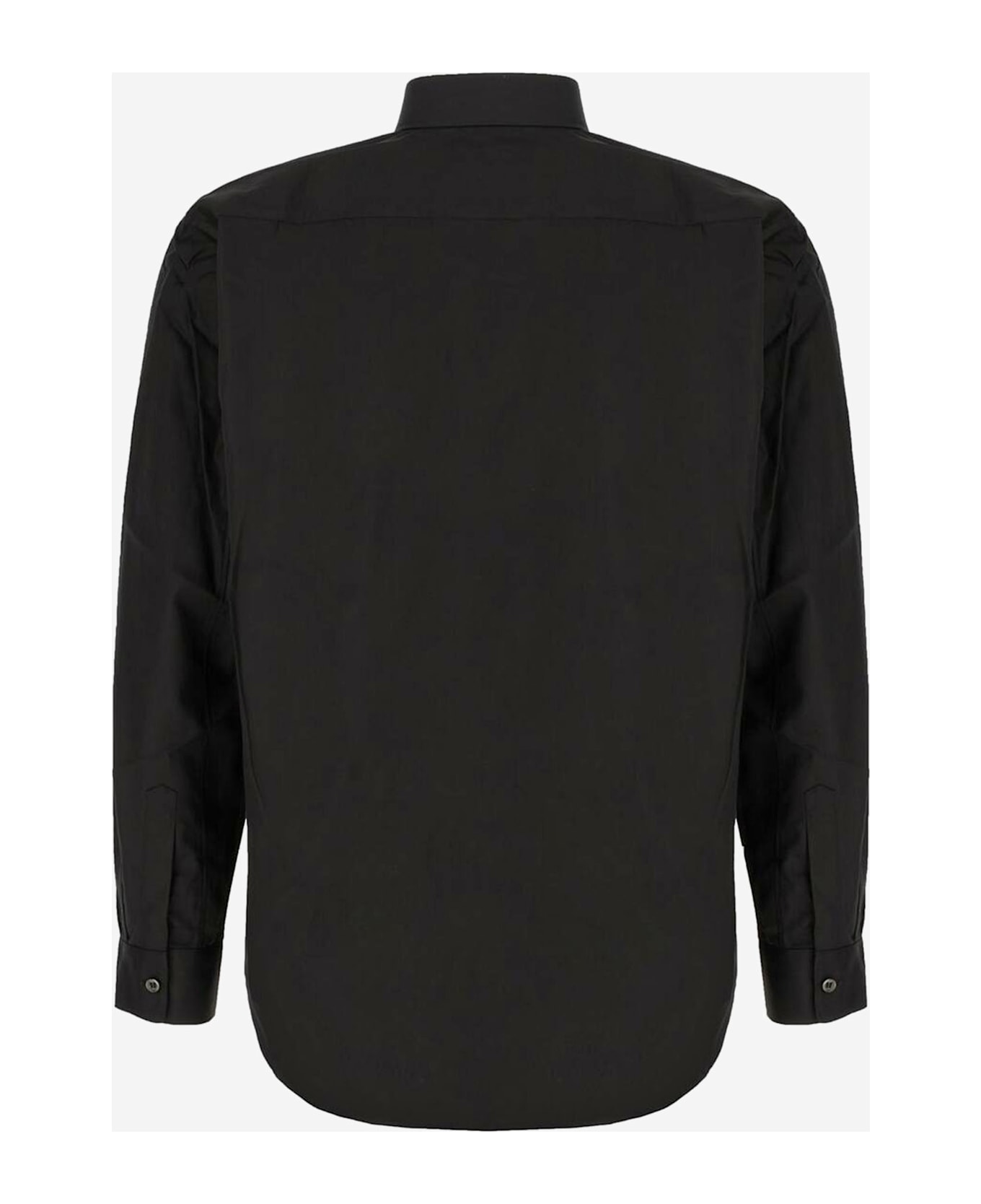 Comme des Garçons Play Cotton Shirt With Logo - Black シャツ