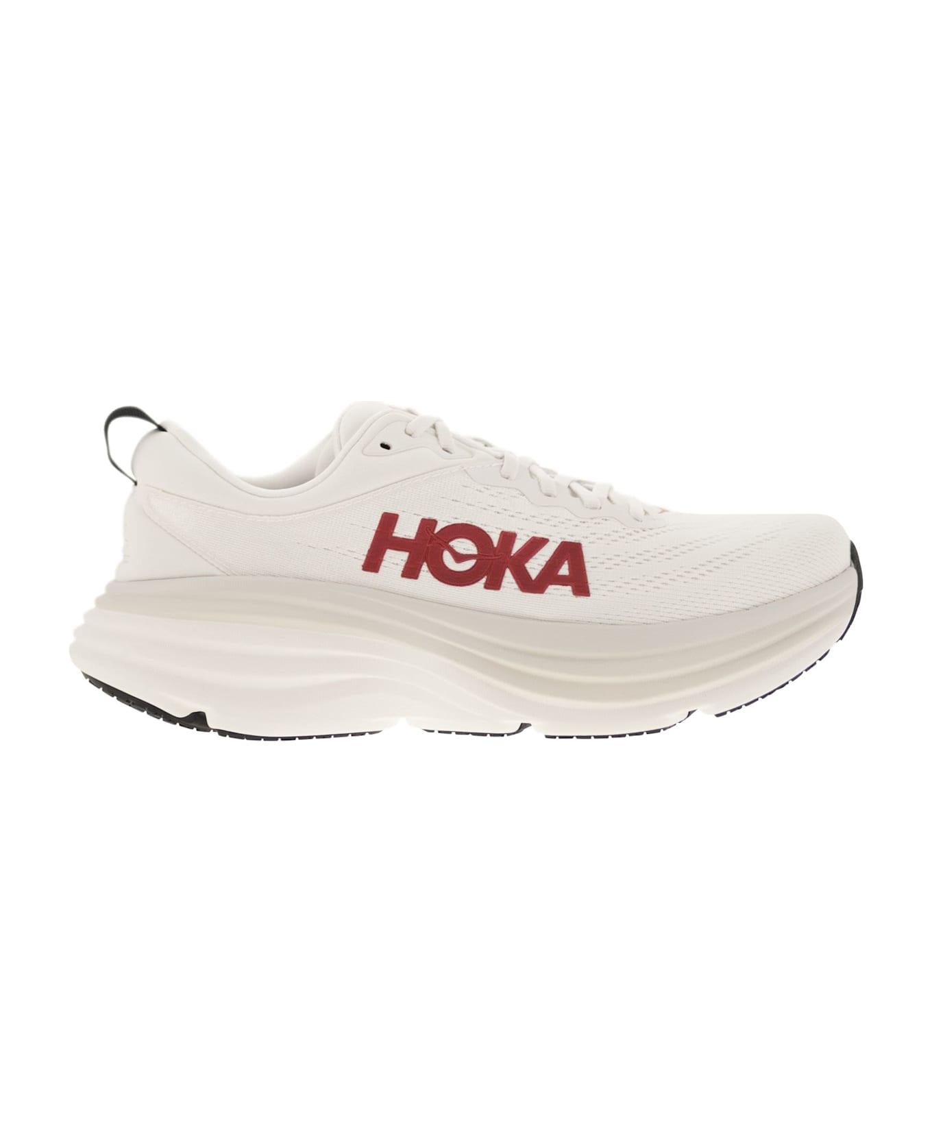 Hoka Bondi 8 - Ultra-shortened Sports Shoe - White