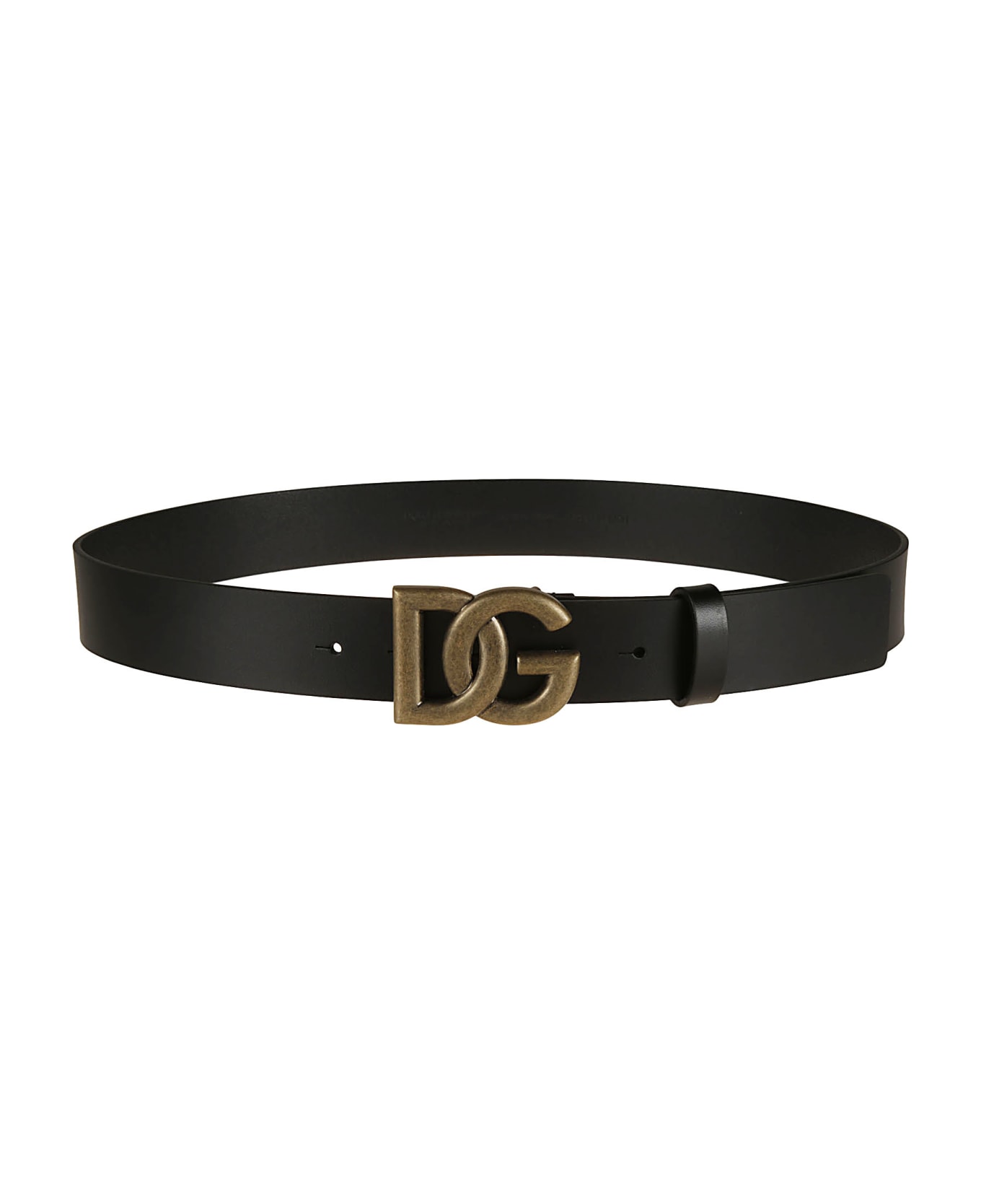 Dolce Fuchs-Print & Gabbana Logo Buckled Belt - Cuoio