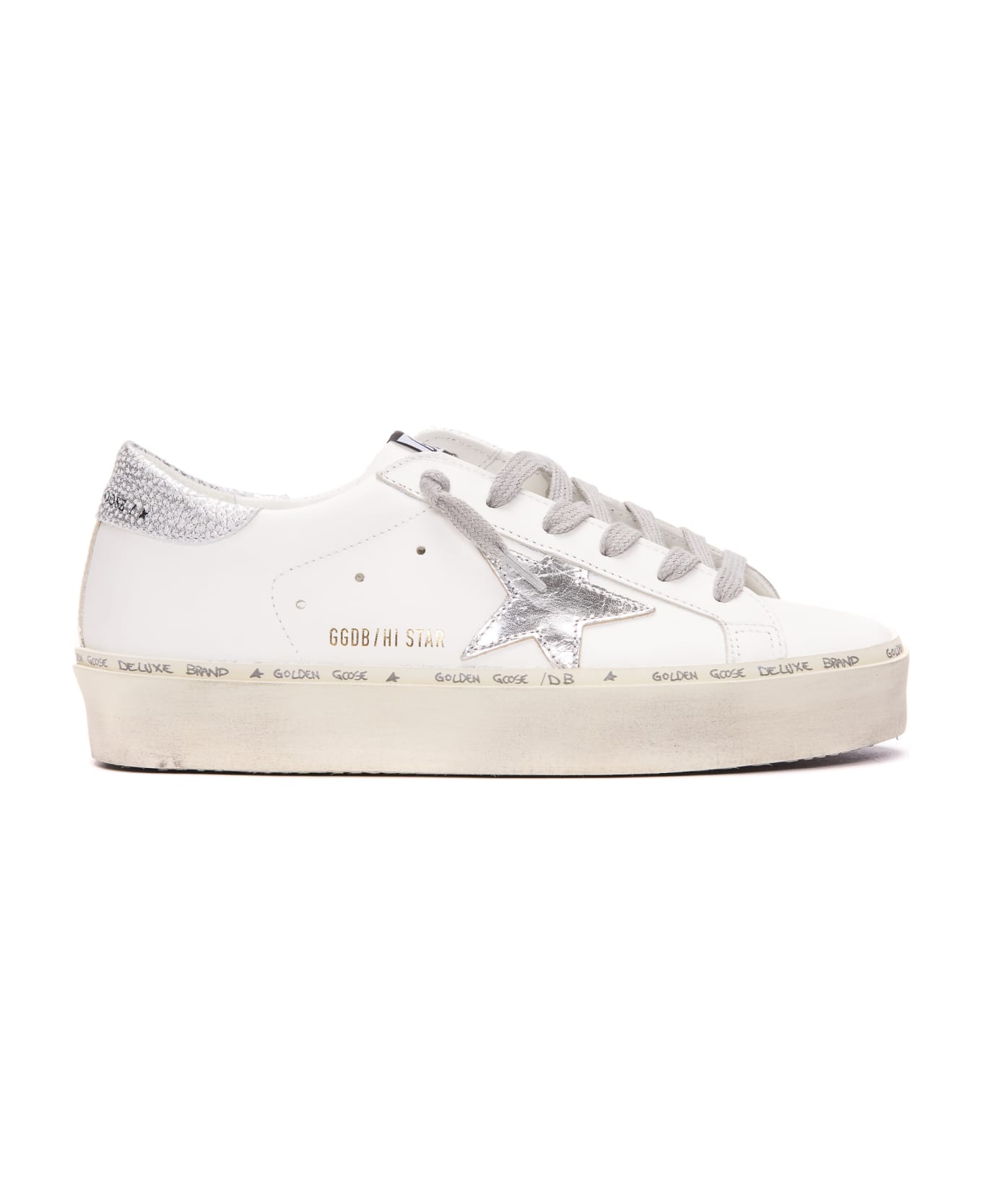Golden Goose Hi Star Sneakers - White