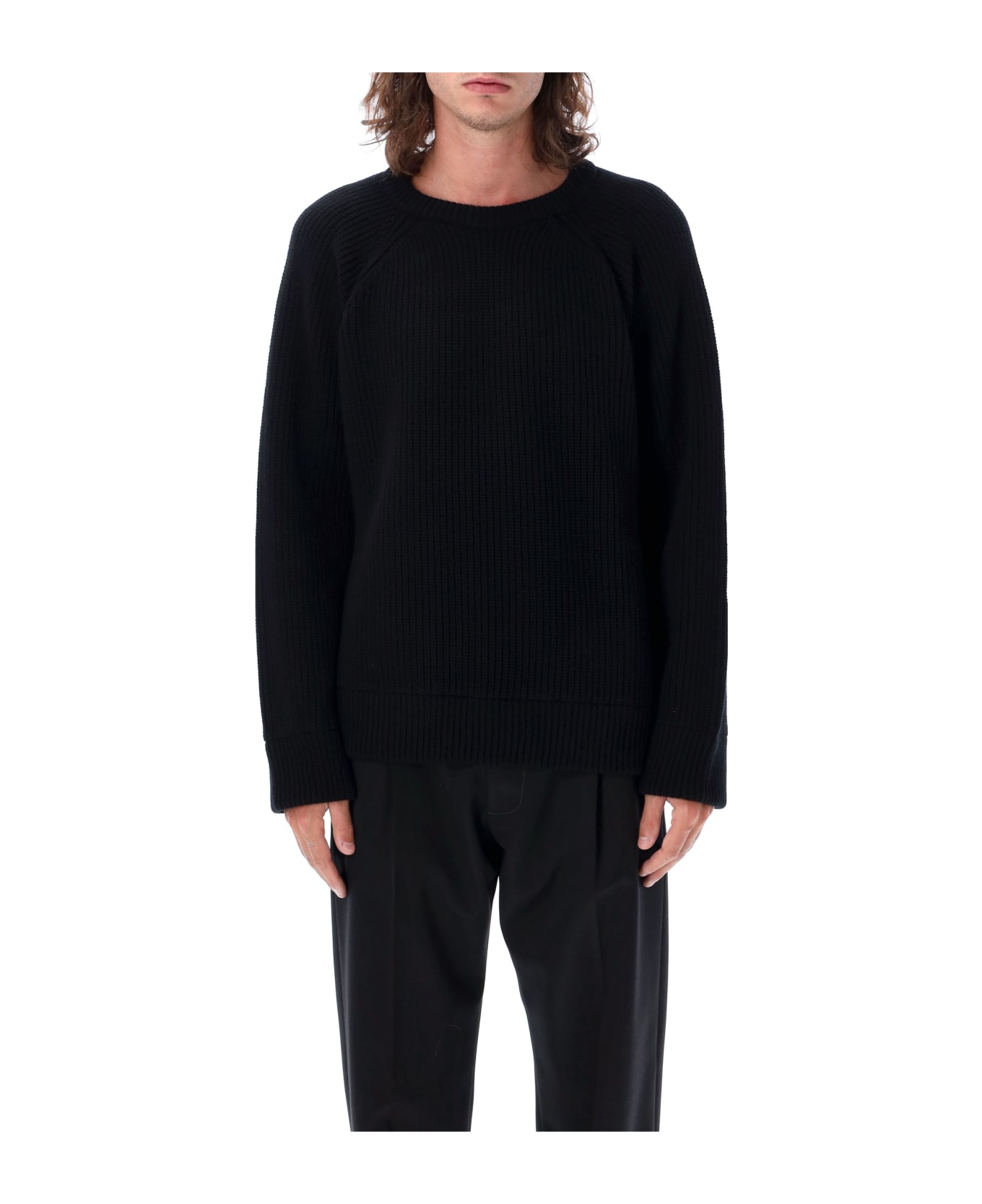 Valentino Garavani Ribbed Sweater - NERO