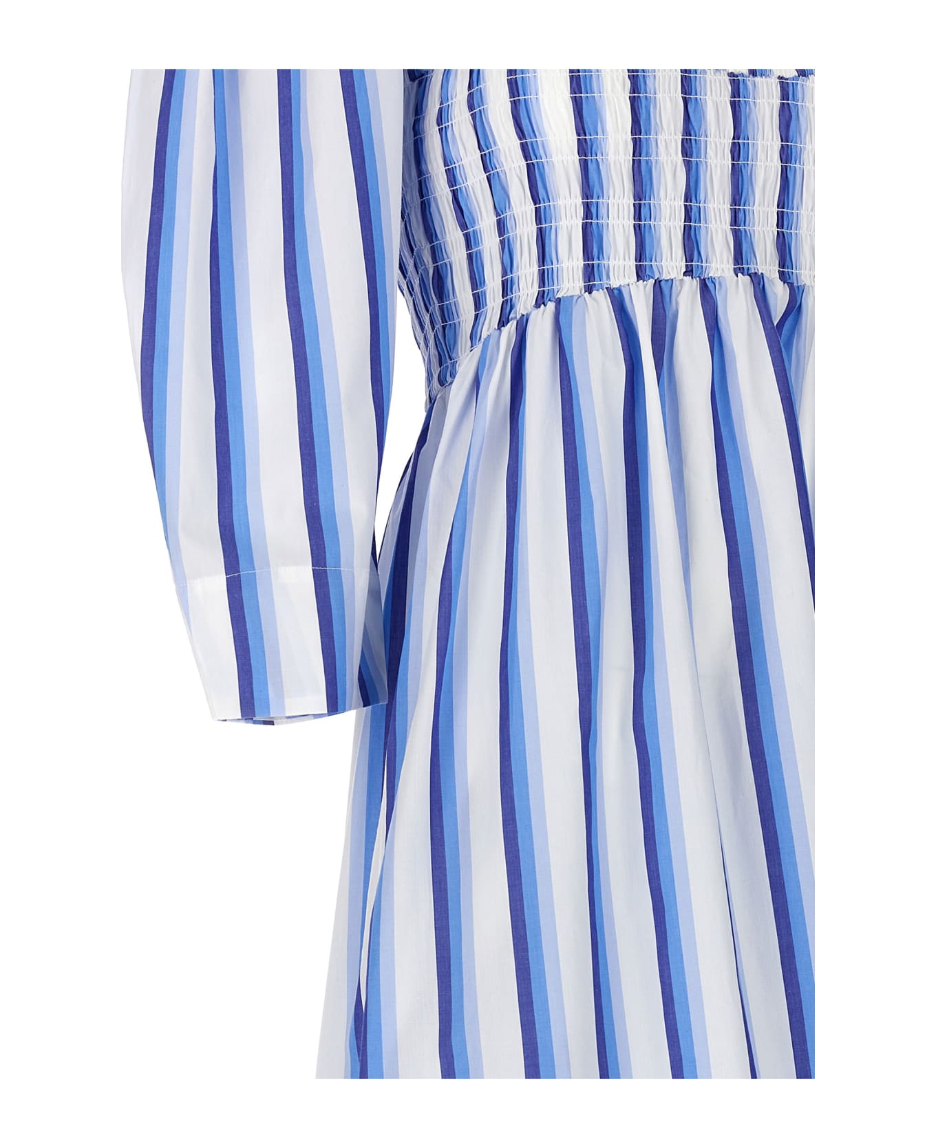 Ganni Striped Smock Stitch Dress - Multicolor ワンピース＆ドレス