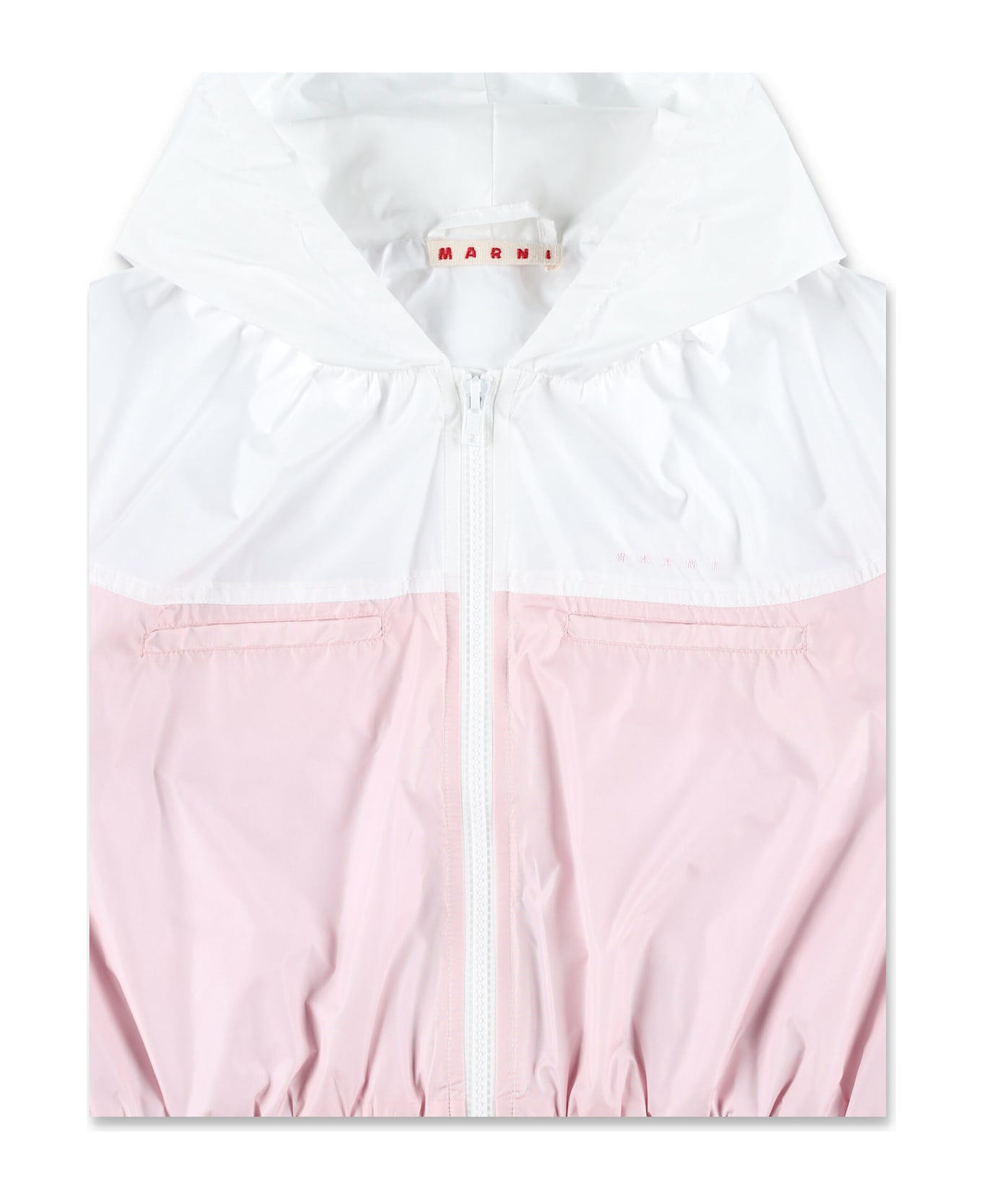 Marni Kid - Two Tone Windbreaker - PINK/WHITE
