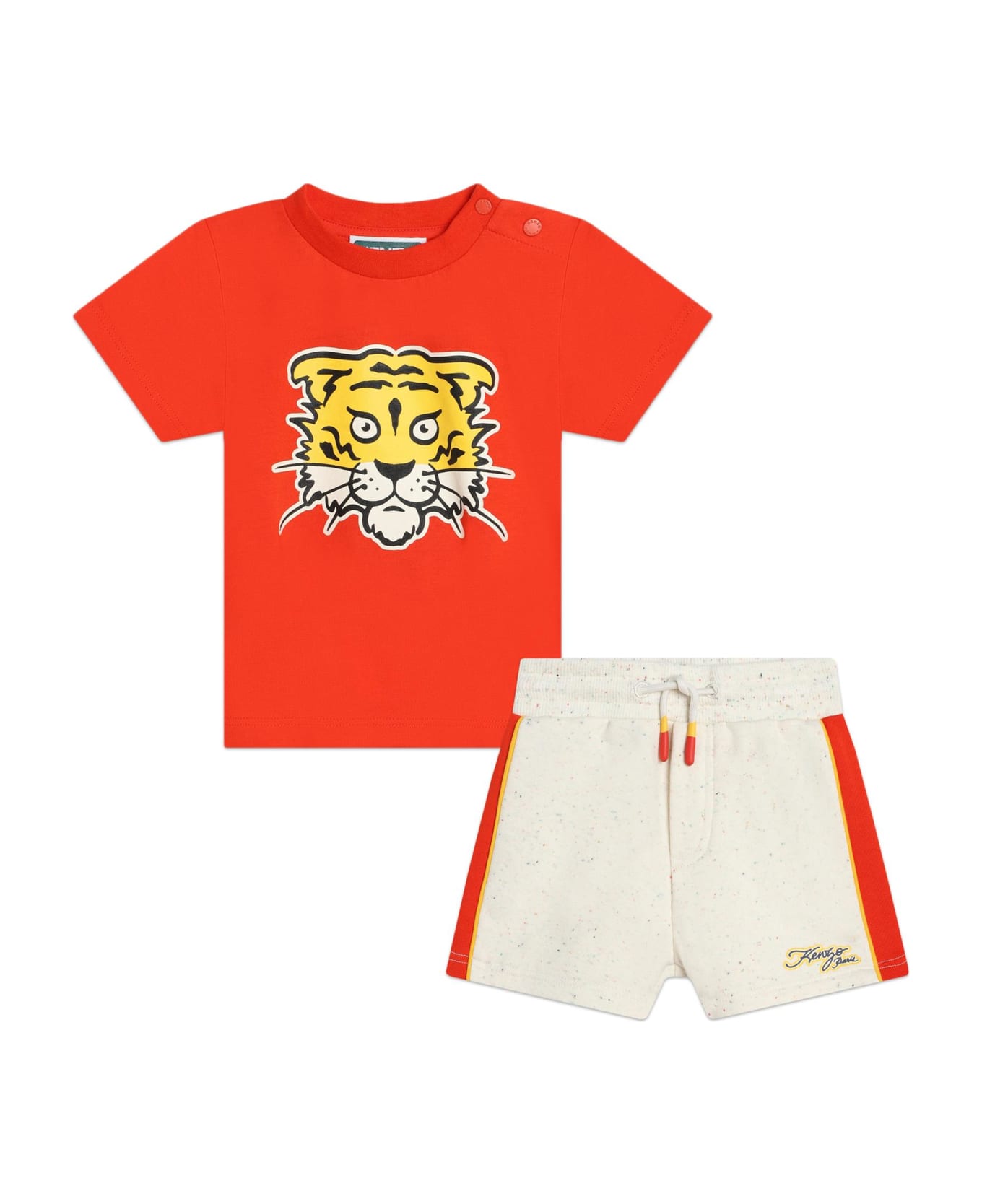 Kenzo Kids Completo Con Stampa - Red