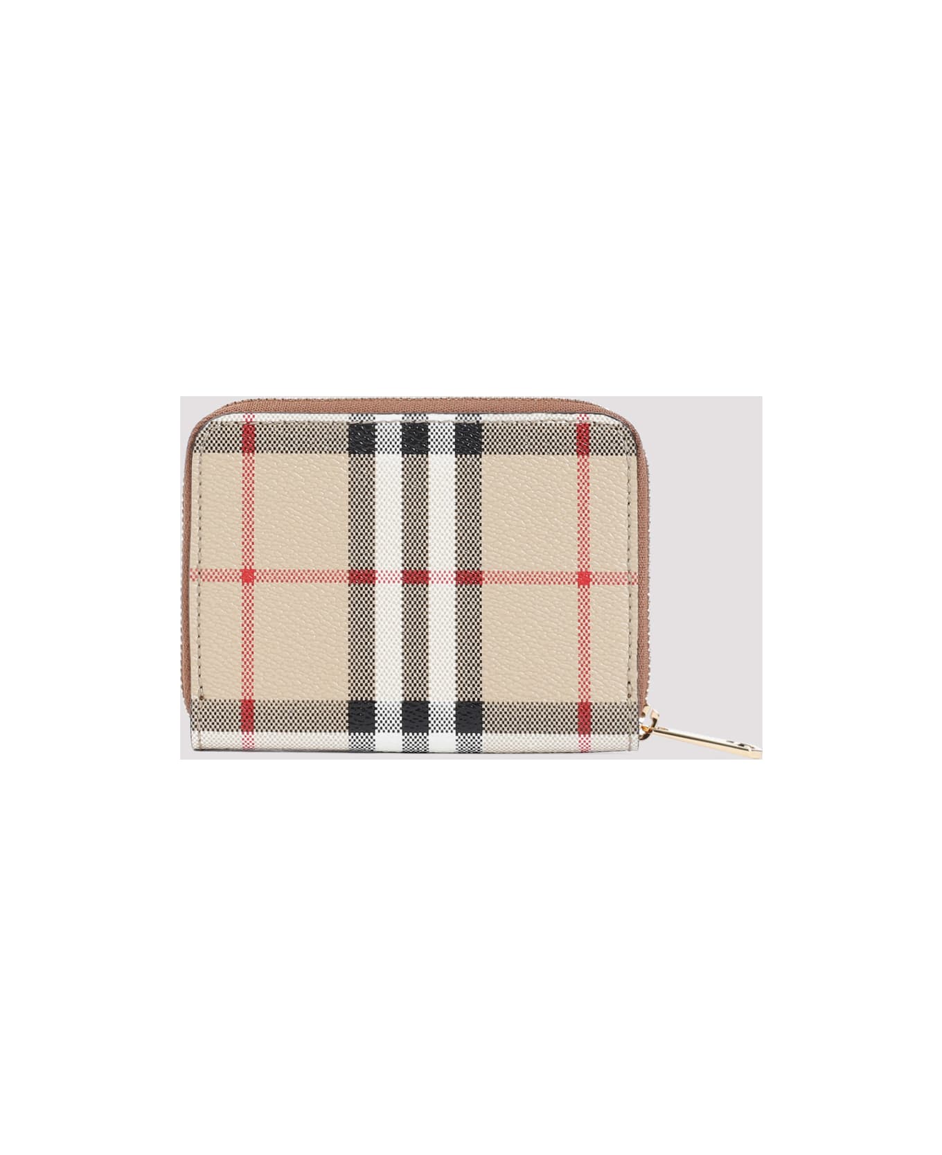 Burberry Mini Zip Around Wallet - Archive Beige