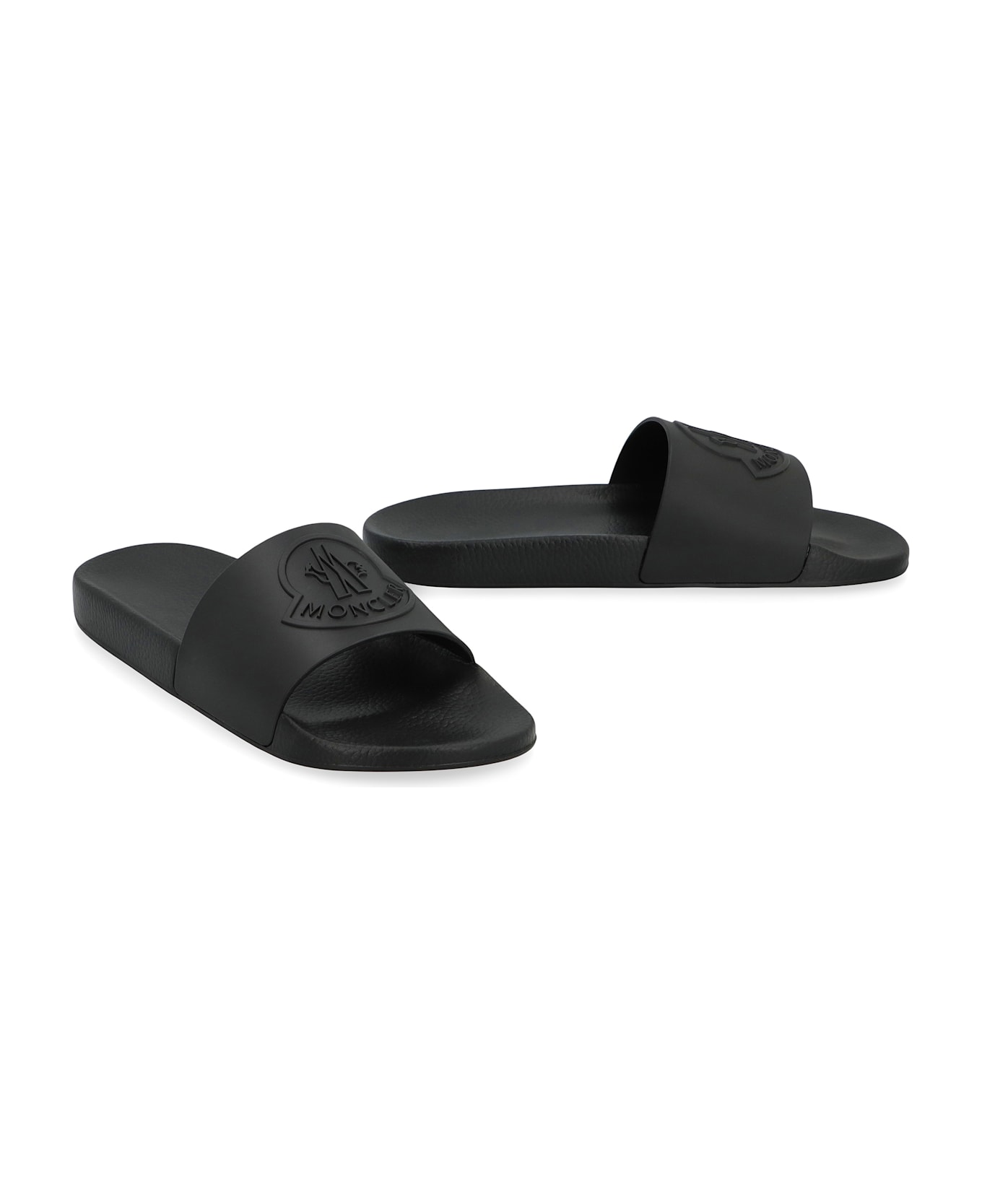 Moncler Basile Rubber Slides - black