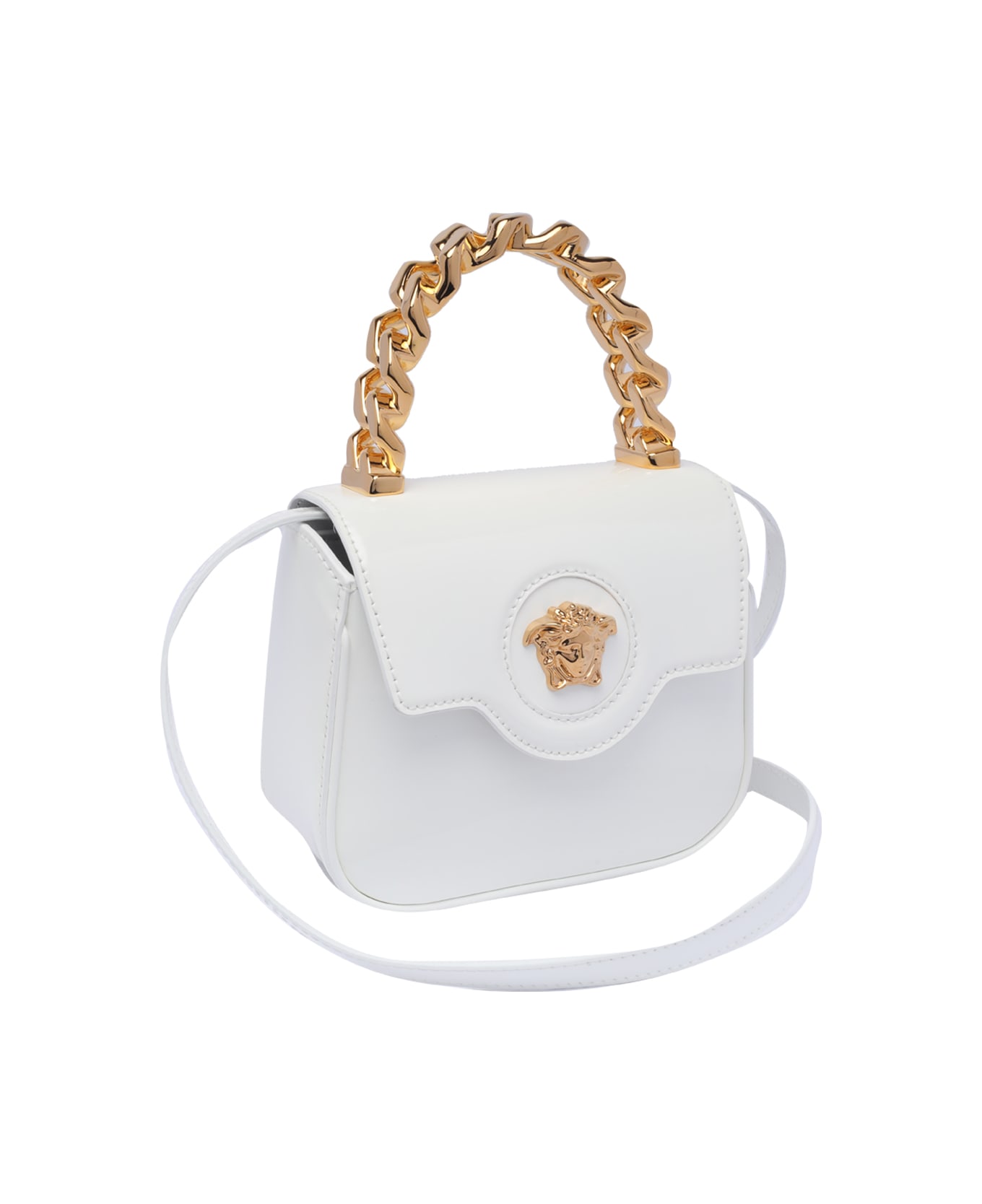 Versace Mini La Medusa Handbag - White