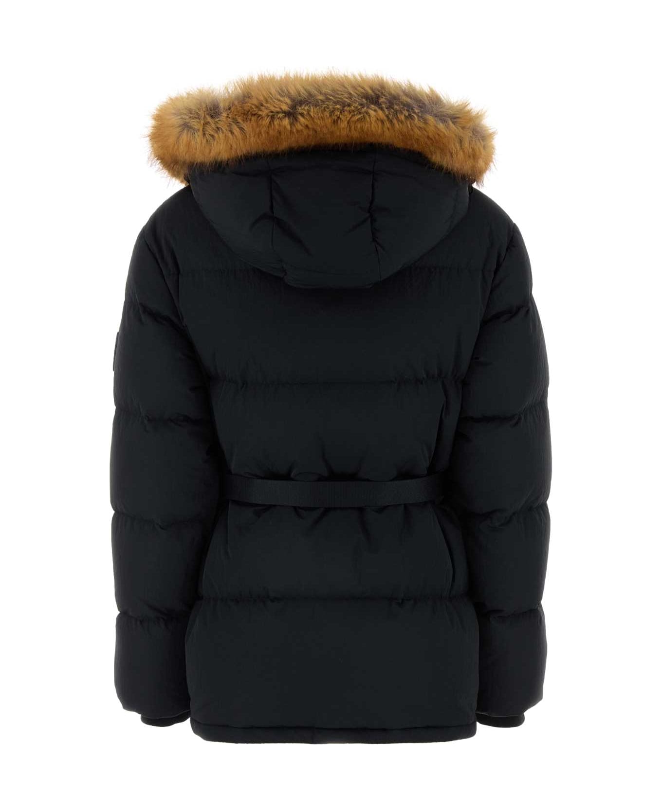 Burberry Black Nylon Down Jacket - BLACKSNUGIPCHECK