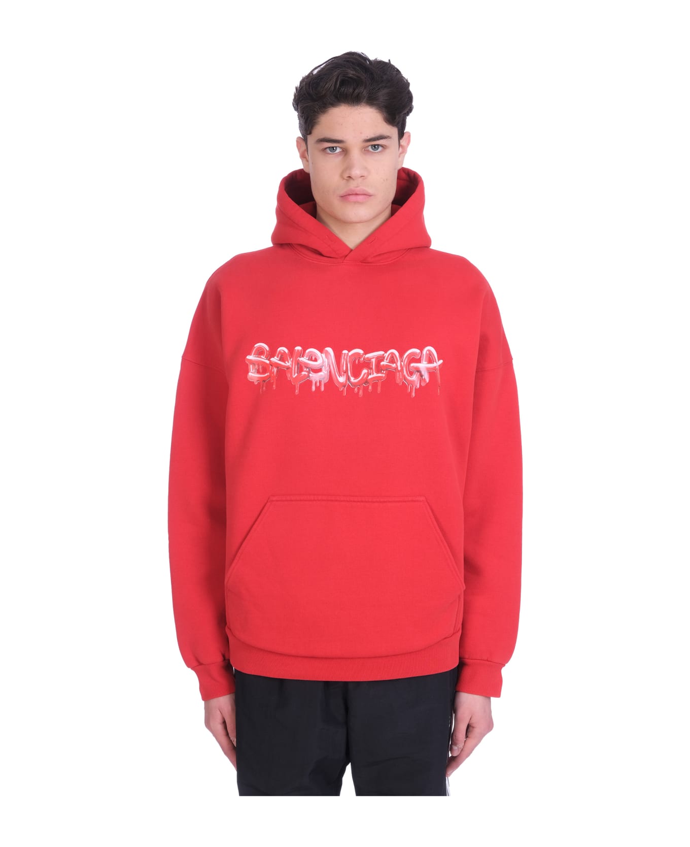 Balenciaga Sweatshirt In Red Cotton - red