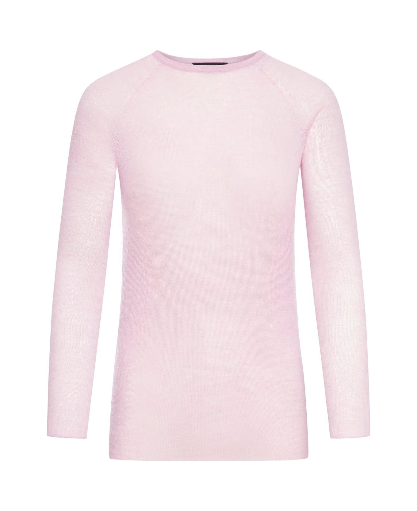 Roberto Collina Crewneck Knit Sweater - Pink & Purple