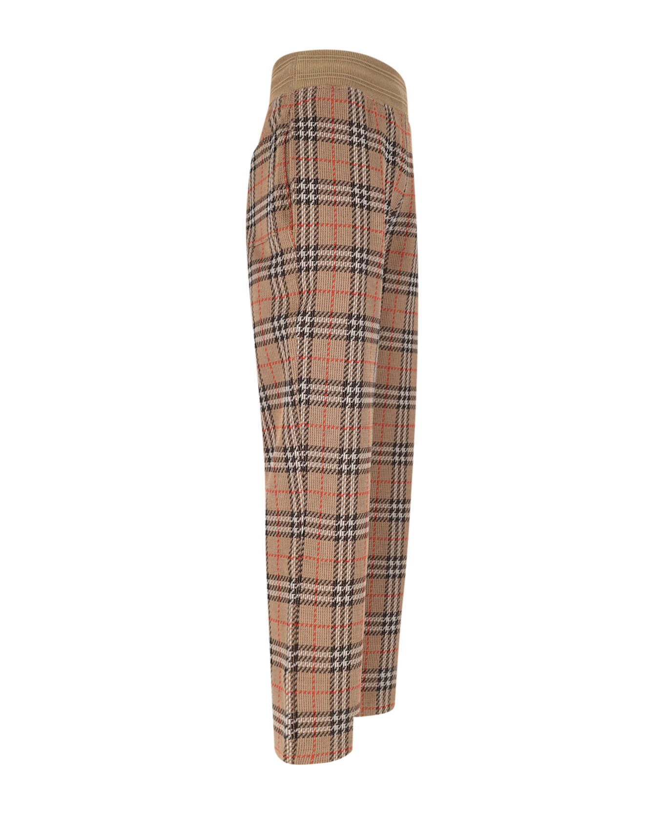 Burberry 
check
 Track Pants - Beige