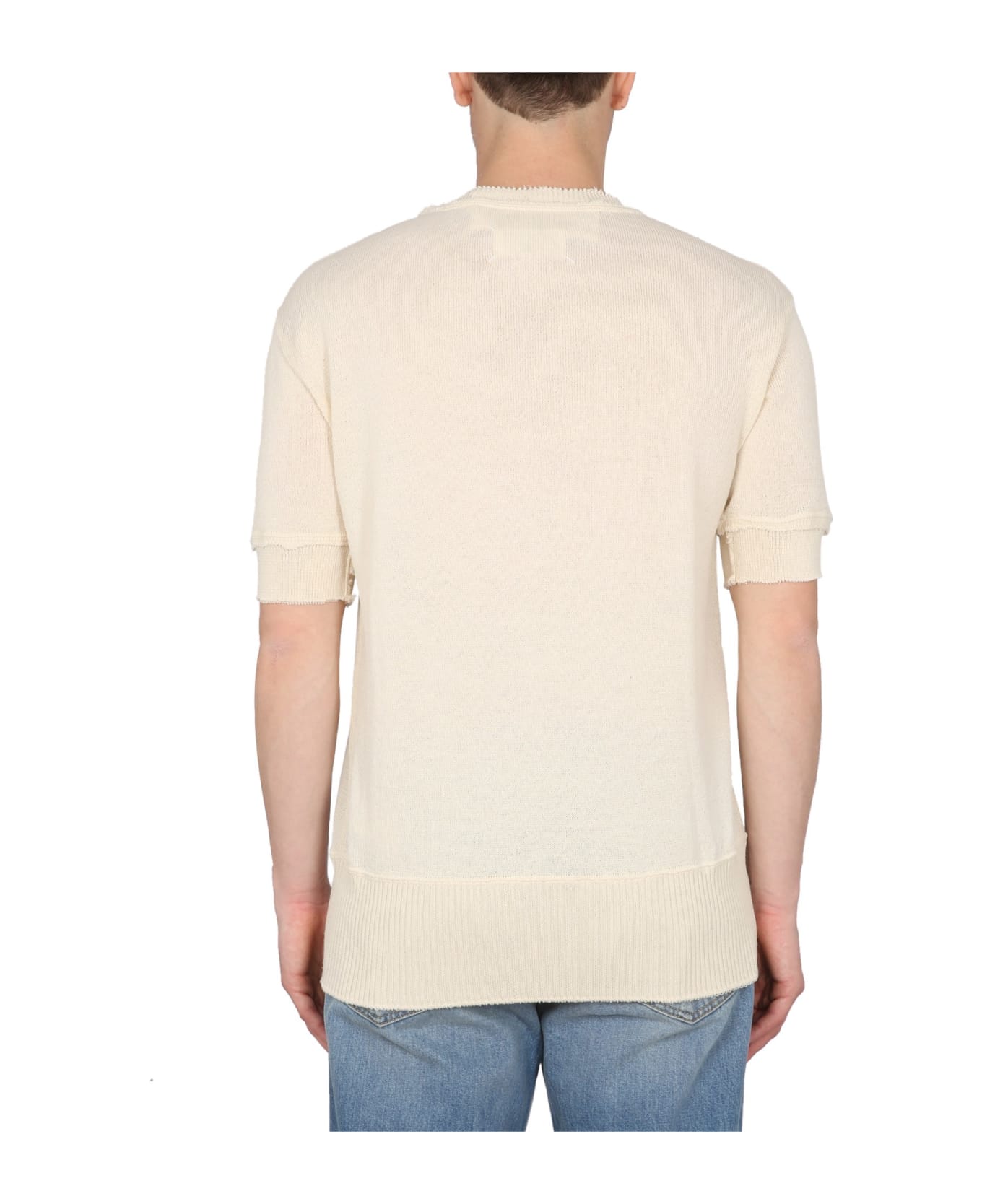 Maison Margiela Wool Blend Sweater - Beige