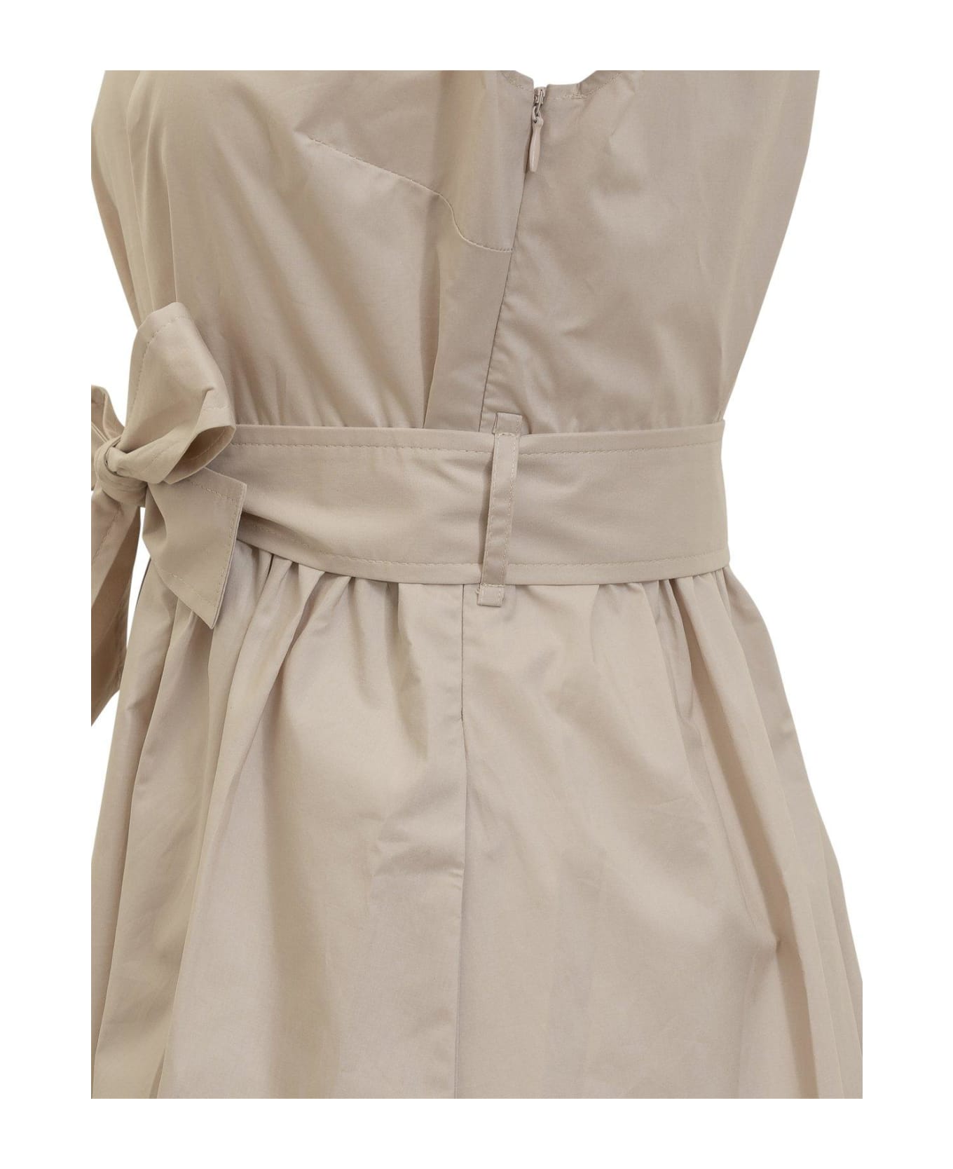 Woolrich Belted Short-sleeved Dress - Beige