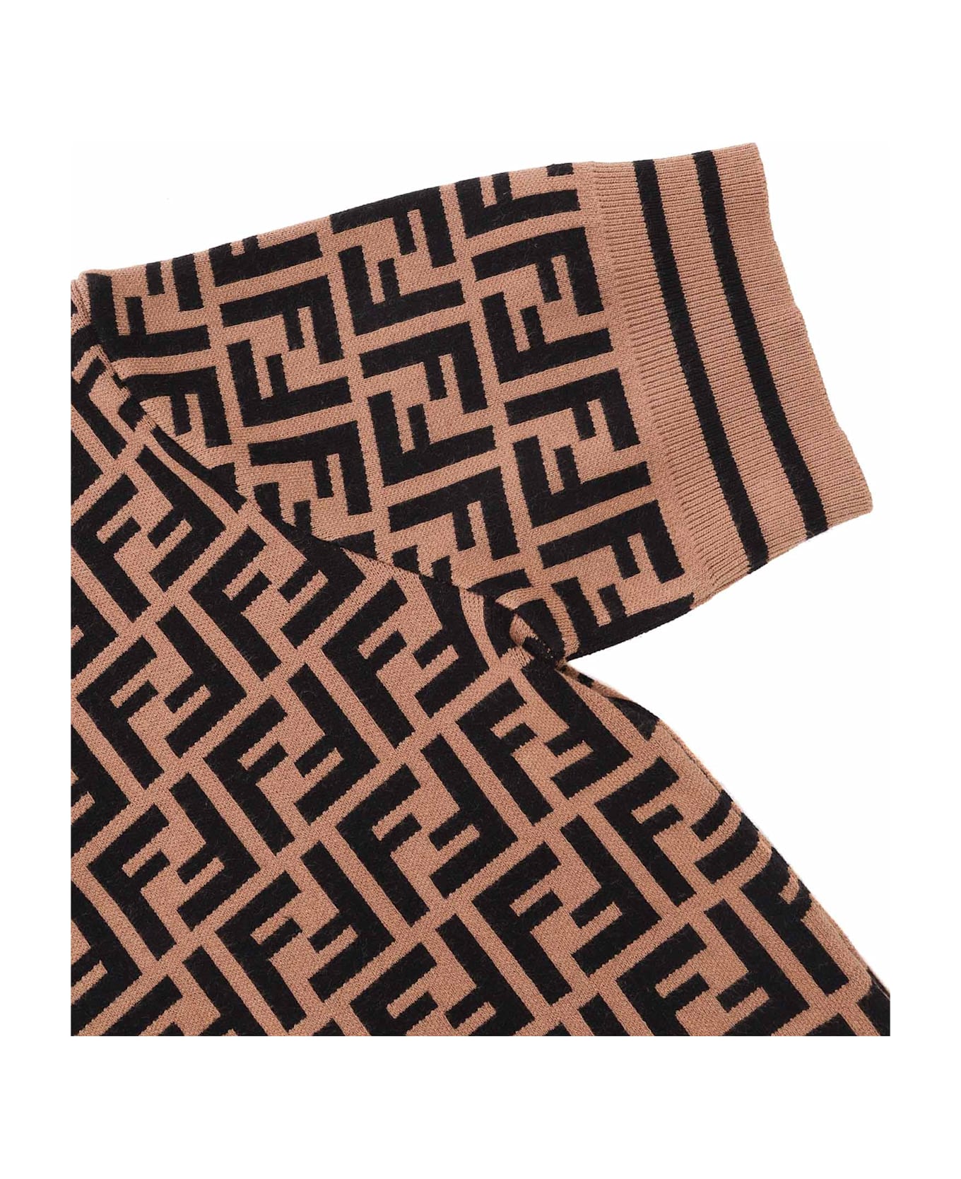 Fendi Ff Knitted Top - BROWN