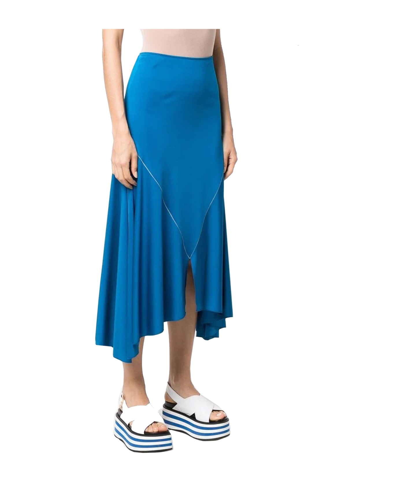 Marni Draped Midi Skirt - Blue