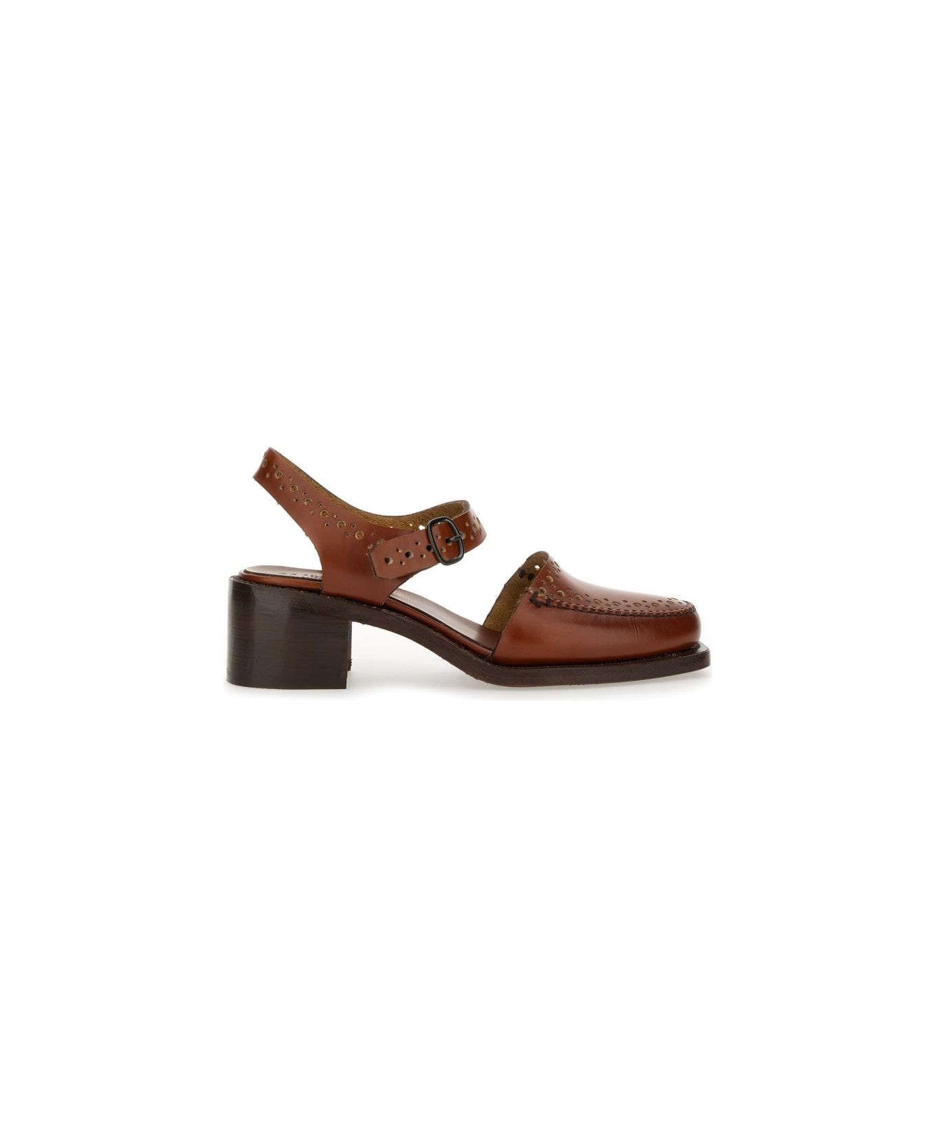 Hereu Sandal Moccasin "picada" - BROWN