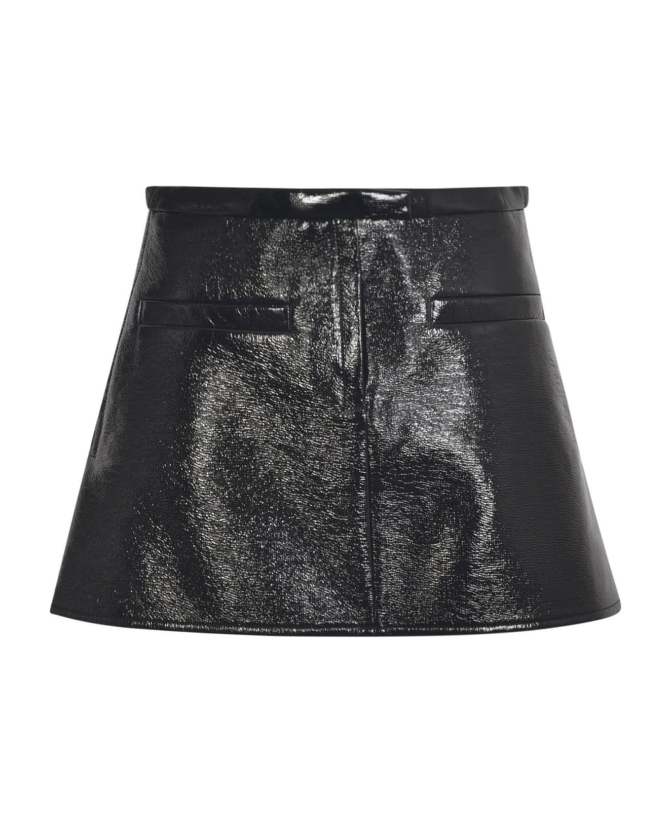 Courrèges Vinyle Mini Skirt - Black
