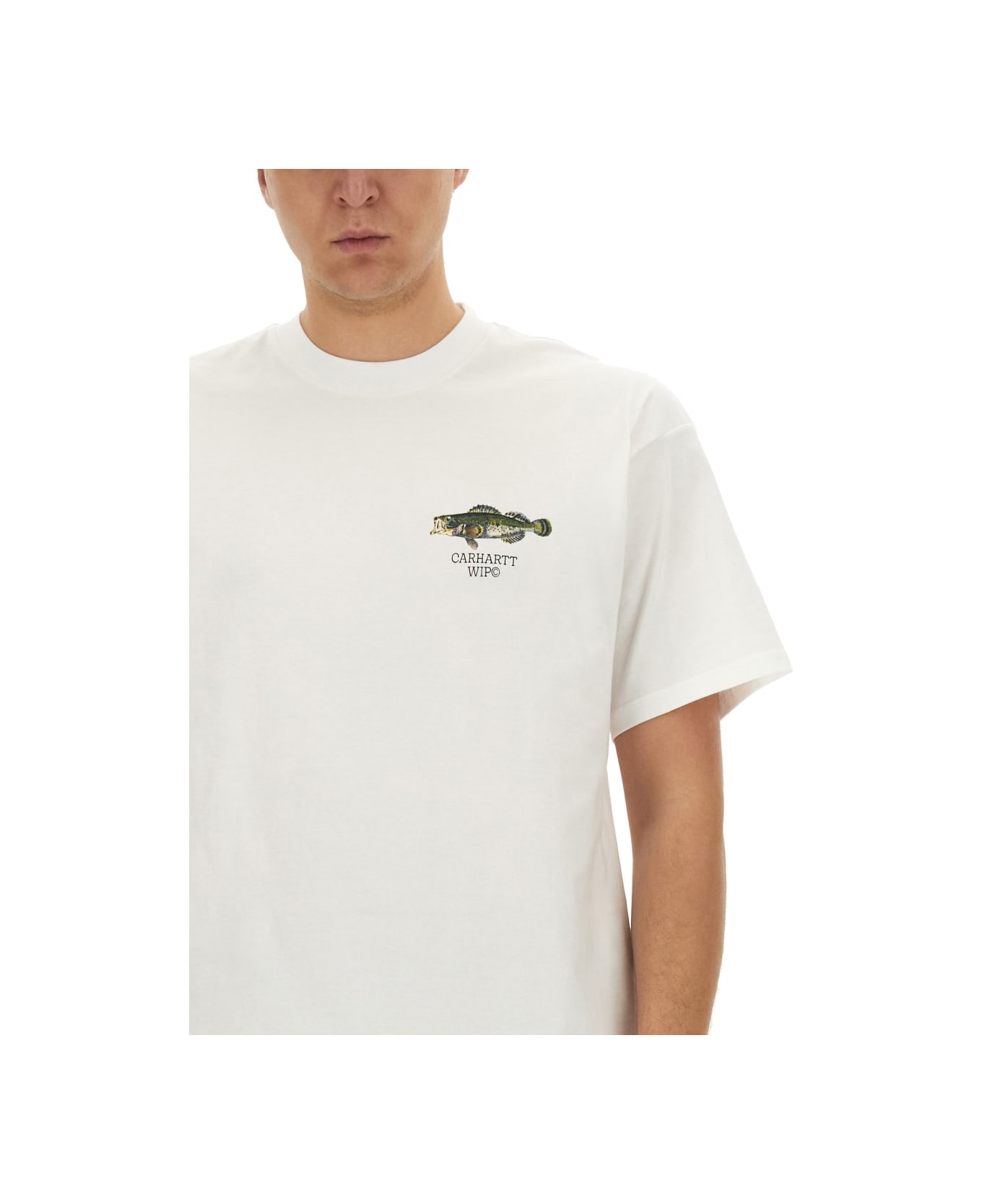 Carhartt WIP T-shirt 'fish' - White シャツ