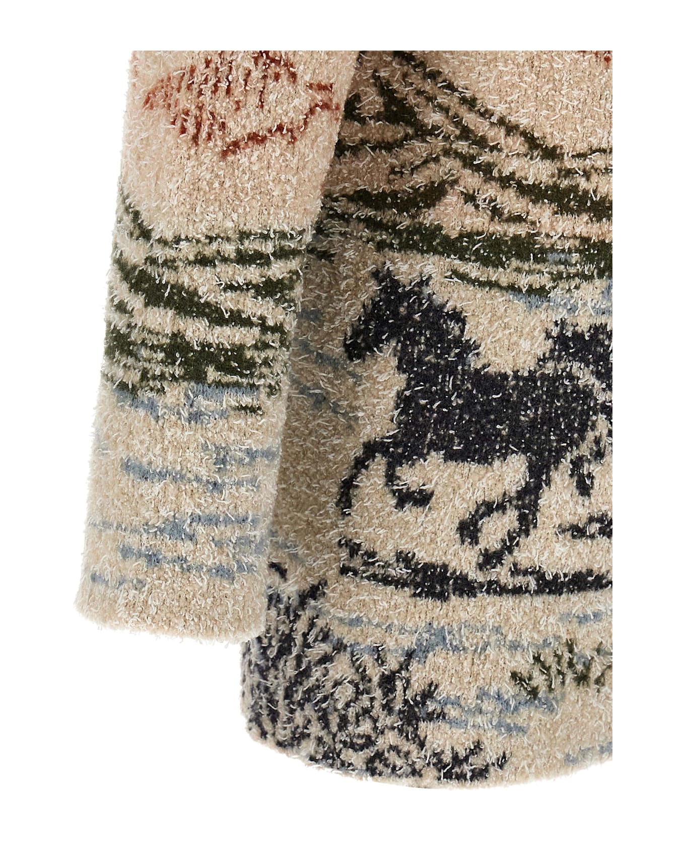 Alanui 
sunset Riders
 Cardigan - NEUTRALS/GREEN