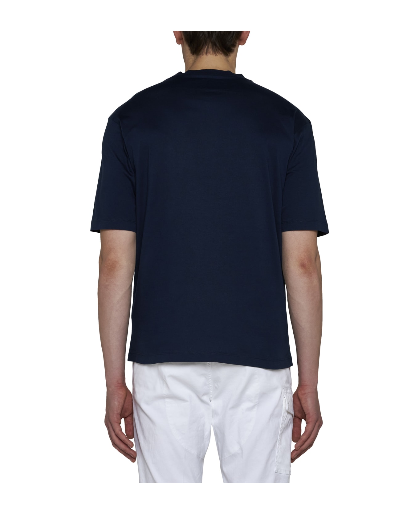 Dsquared2 Cotton T-shirt With Logo - Blue navy