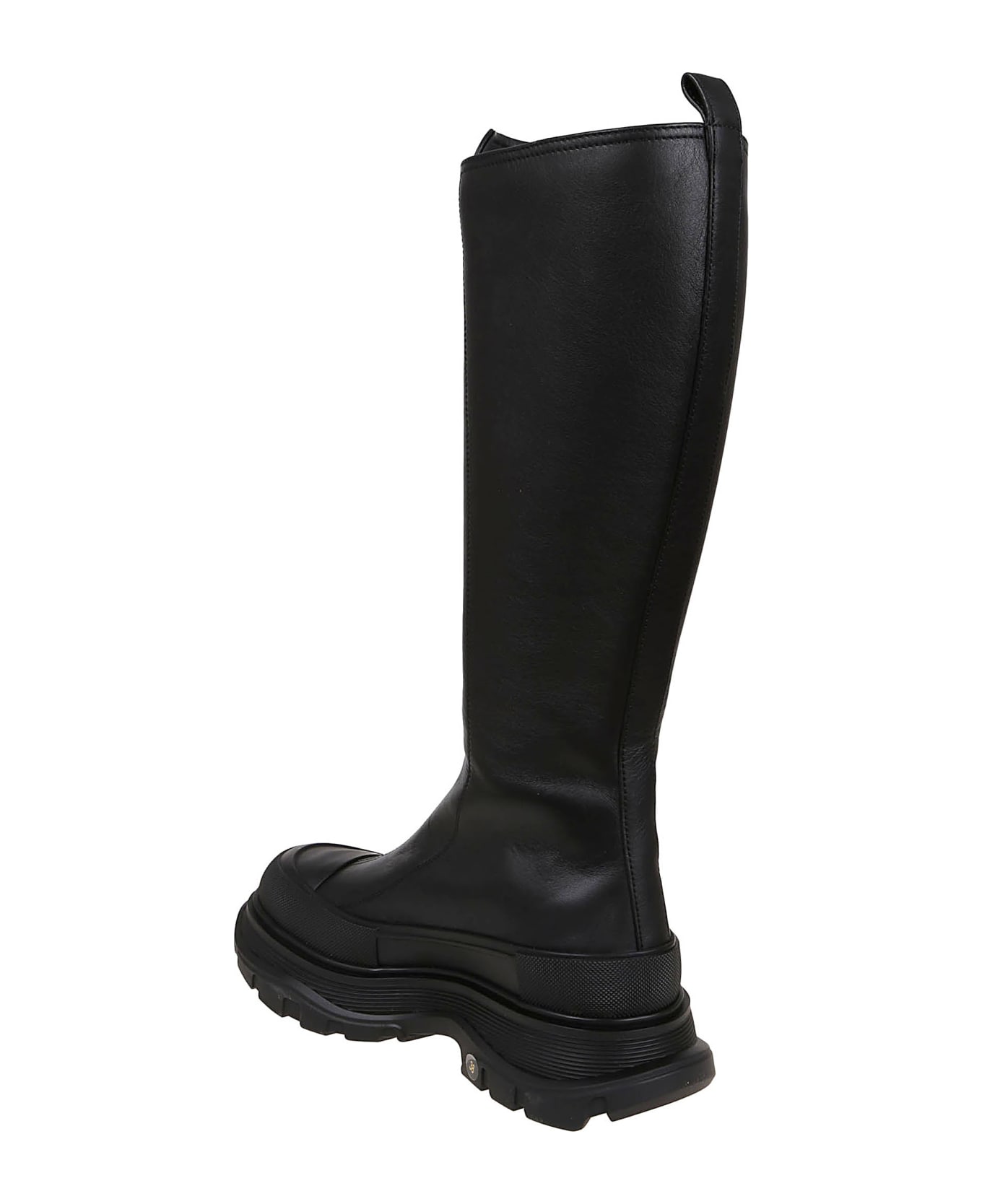 Alexander McQueen Boot Zip Tread Slick - Black Black