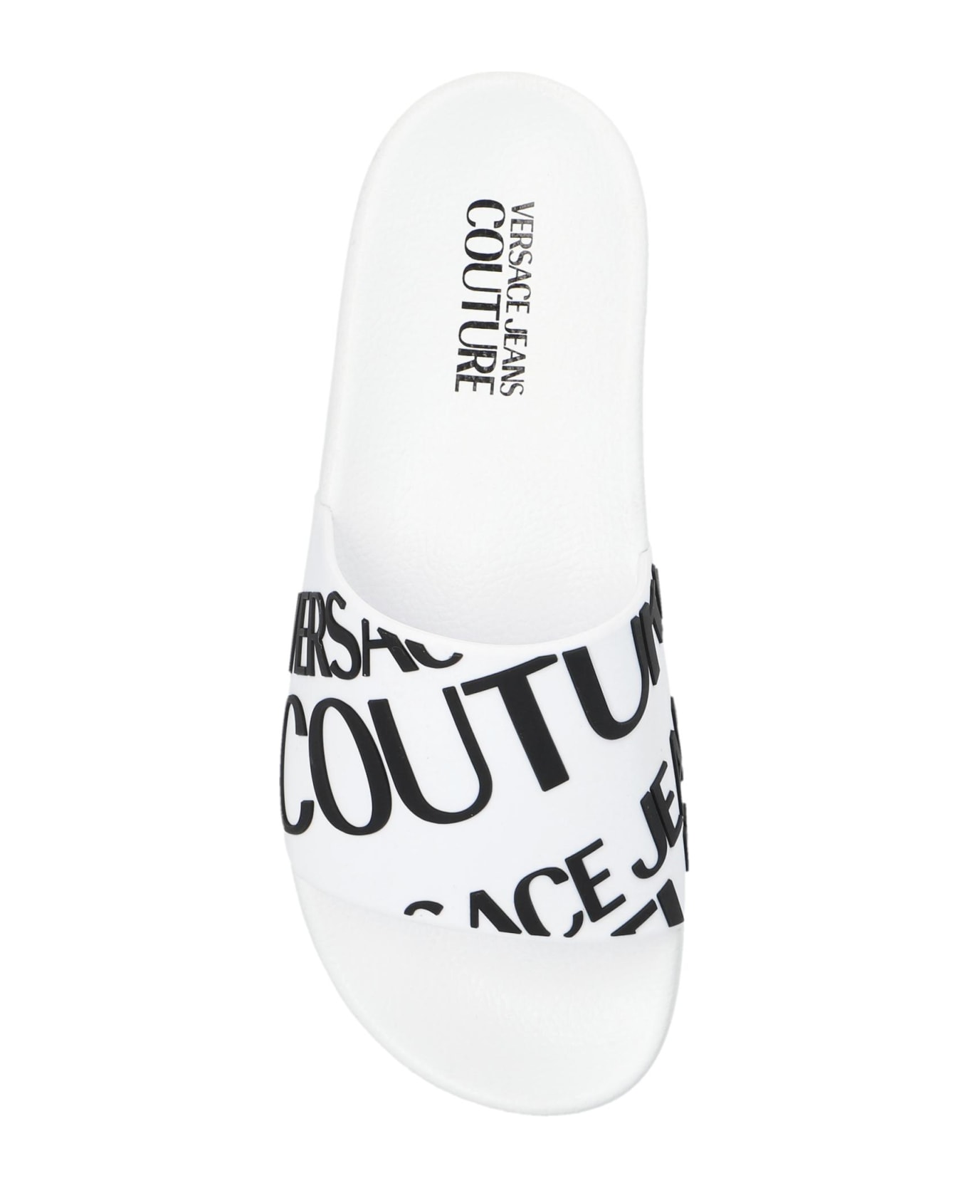 Versace Jeans Couture Pool Slides - WHITE