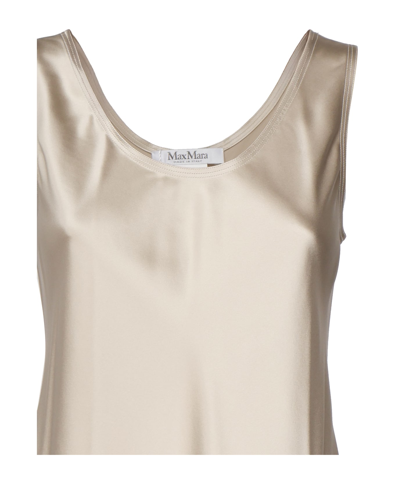 Max Mara Banjo Midi Dress - Beige