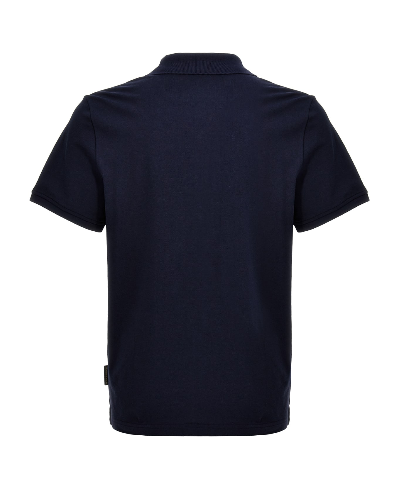 Moose Knuckles Logo Polo Shirt - Blue ポロシャツ