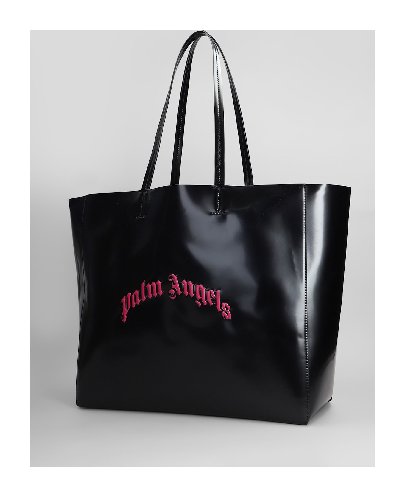 Palm Angels Tote In Black Polyester - black