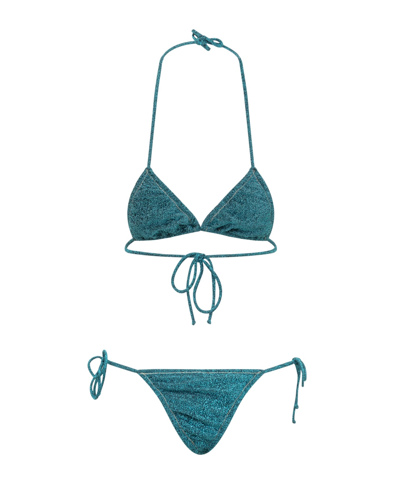 Reina Olga Two-piece Swimsuit - BLUE LUREX