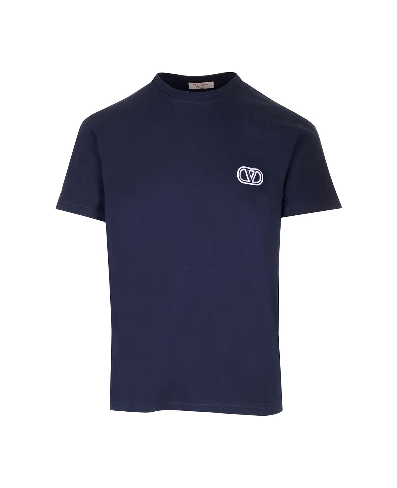 Valentino 'v Logo' T-shirt - Blue シャツ
