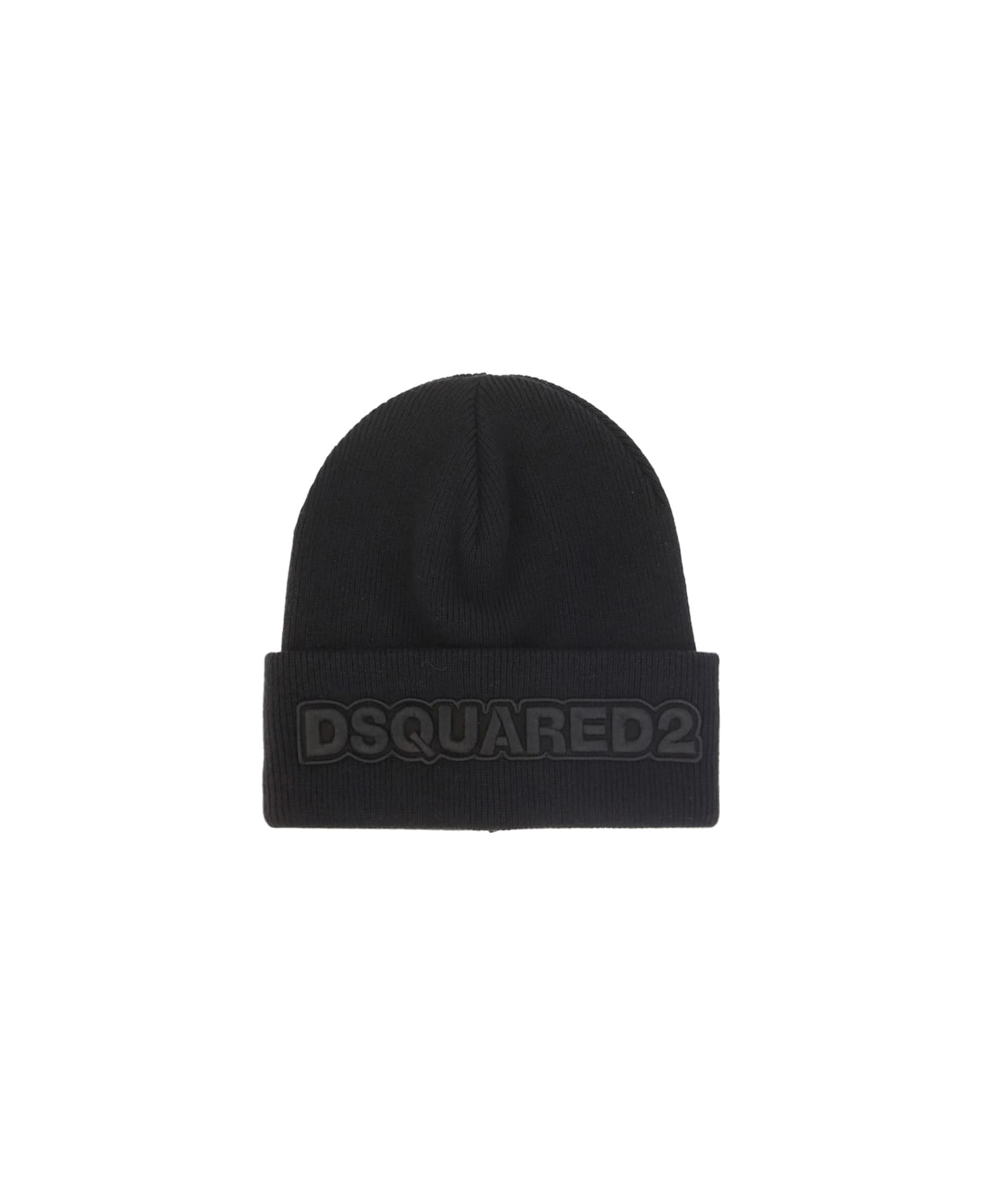 Dsquared2 Logo Embroidered Knit Beanie - M084