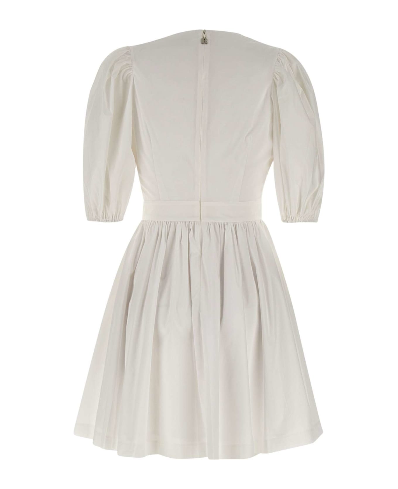 Rotate by Birger Christensen 'puff Sleeve Mini ' Cotton Dress - White