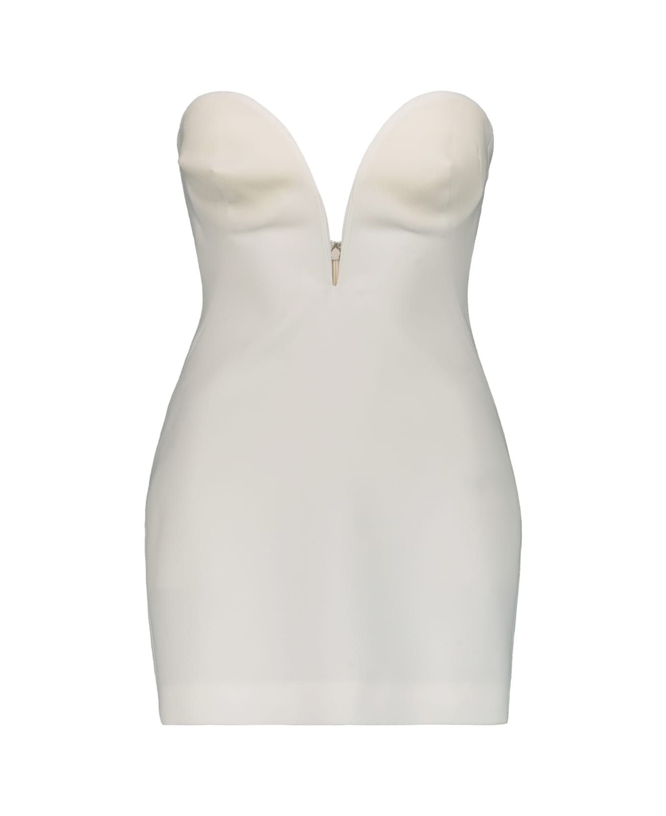 Monot Sweetheart-neck Minidress - White ワンピース＆ドレス