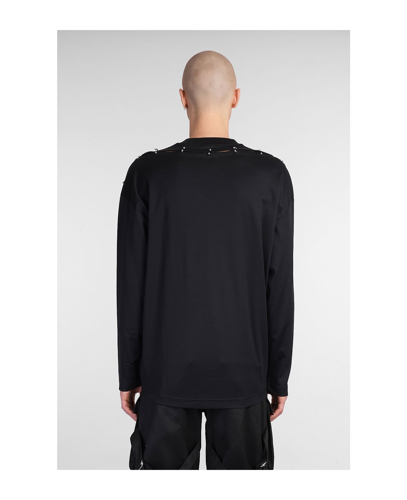 Mugler T-shirt In Black Cotton - black