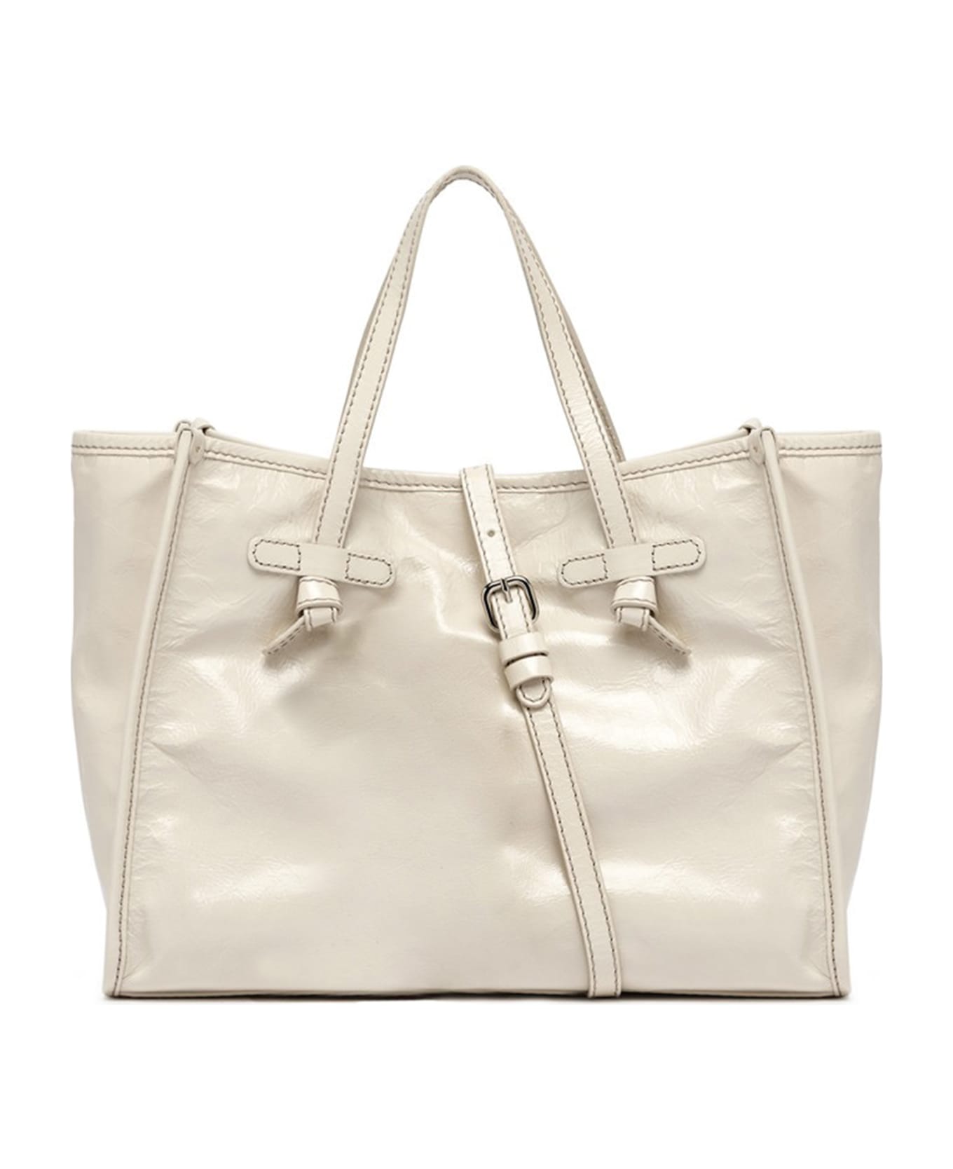 Gianni Chiarini Marcella Shopping Bag In Translucent Leather - TALCO