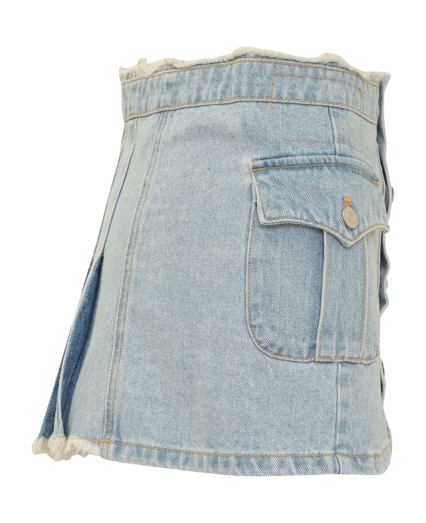 Andersson Bell Apron Mini Skirt - WASHED BLUE スカート