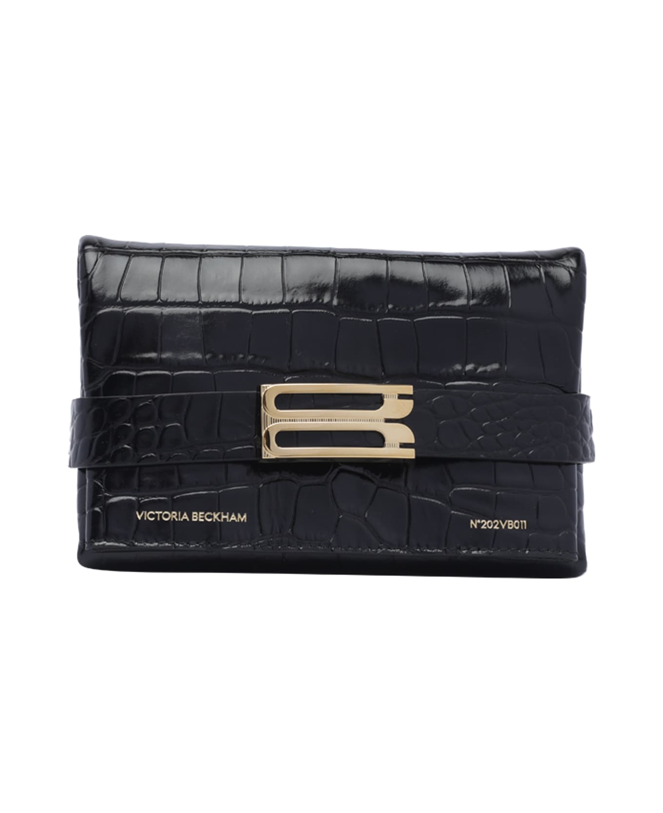 Victoria Beckham Mini B Buckle Chain Pouch - Black