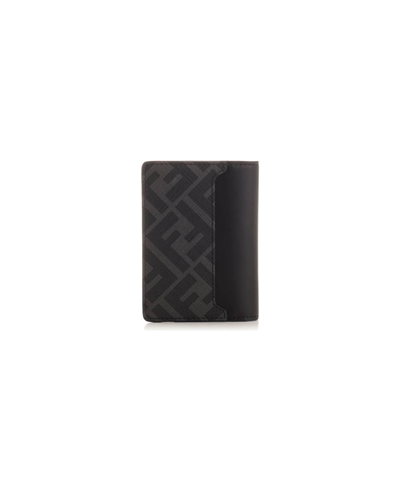 Fendi Ff Squared Bifold Card Holder - Black