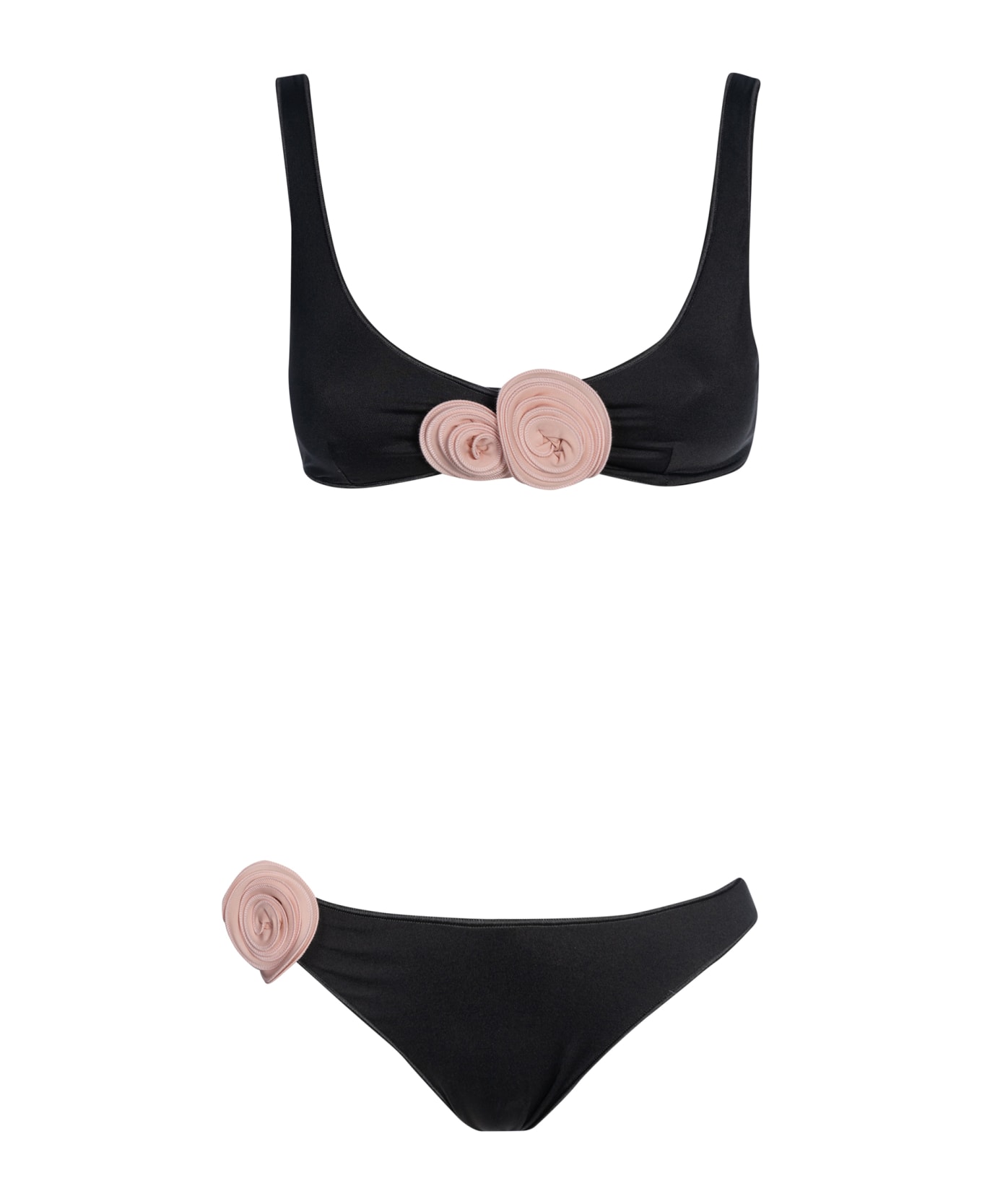 La Reveche Nuha Two-piece Bikini - Black Pink