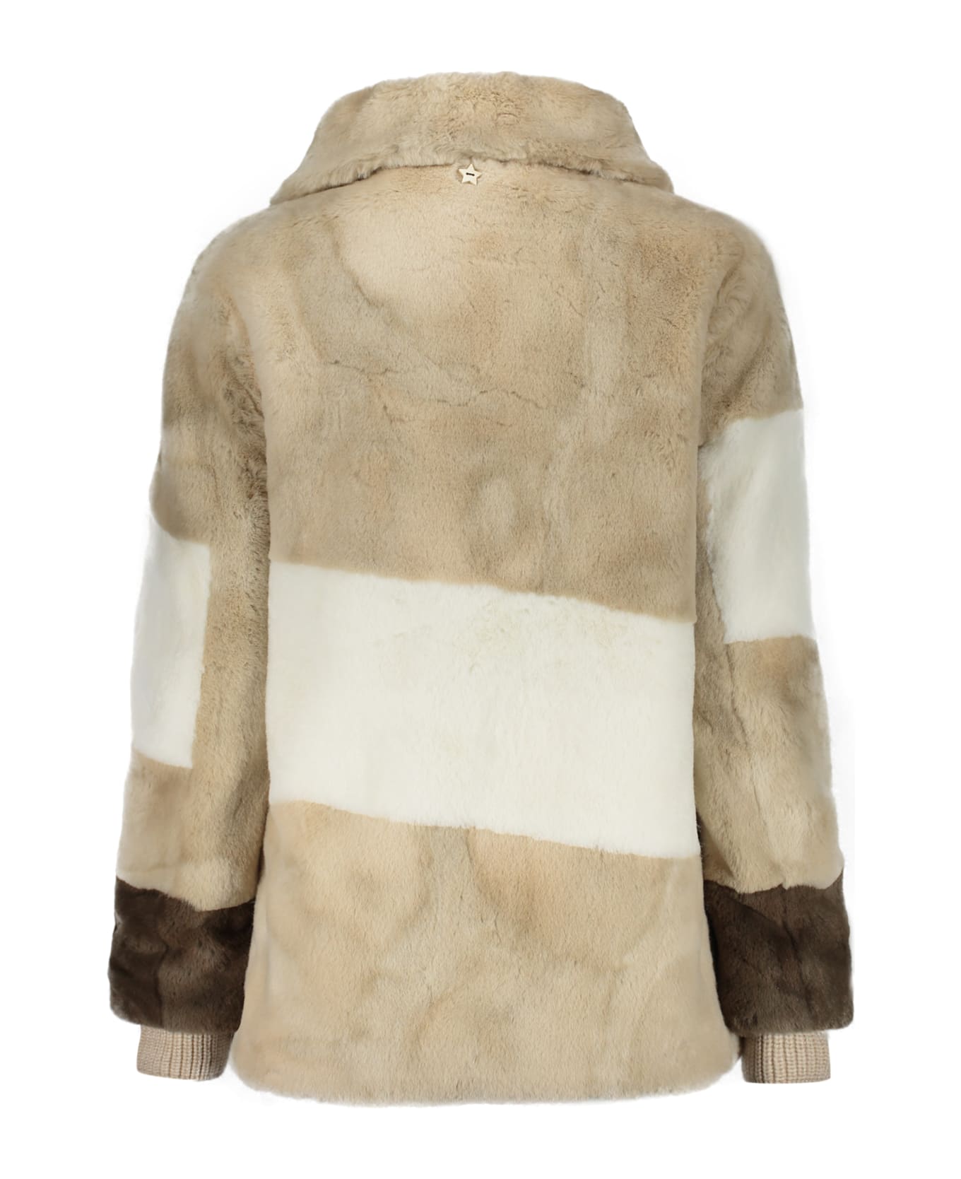 Lorena Antoniazzi Faux Fur Jacket - Beige